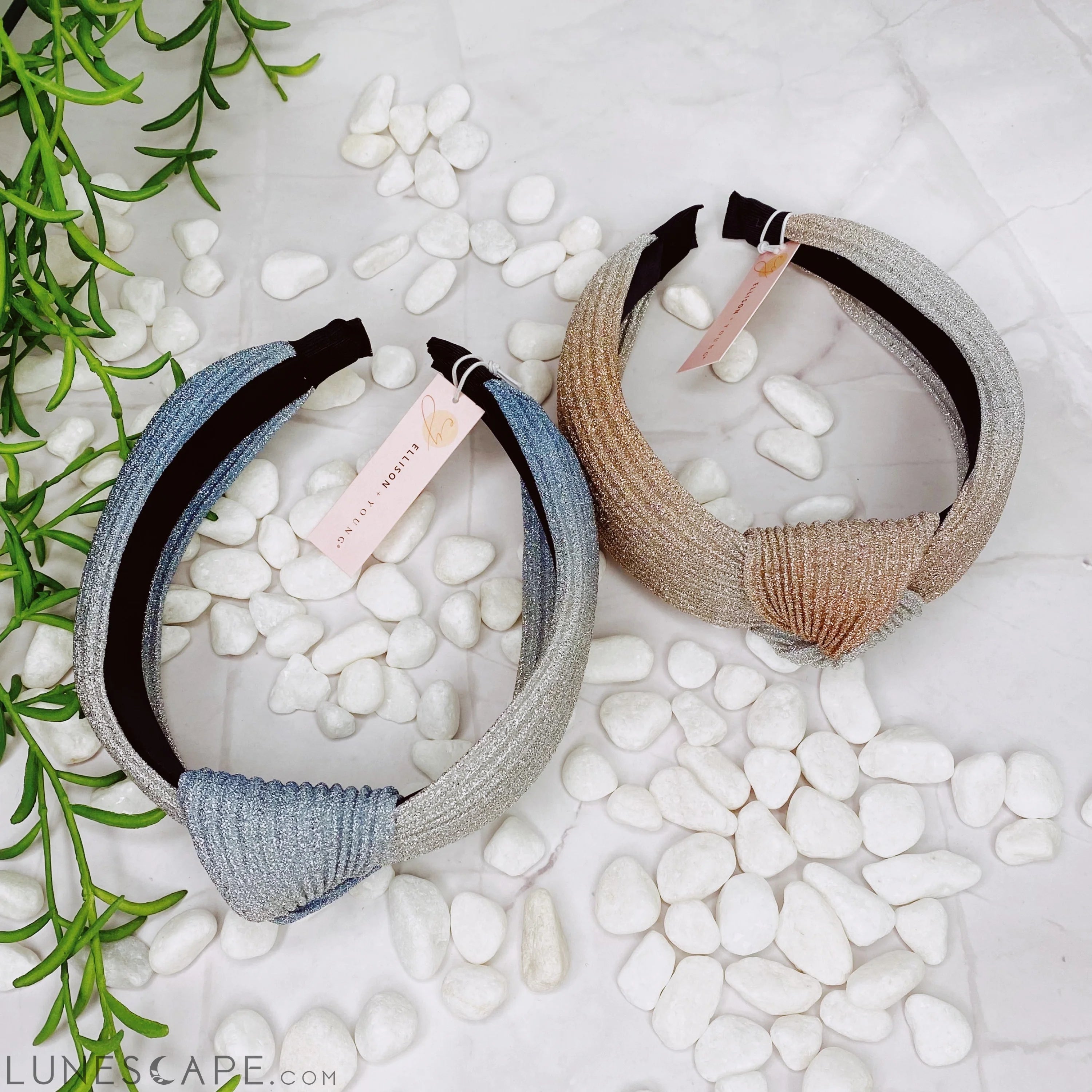 Shimmer Pleats Headband LUNESCAPE