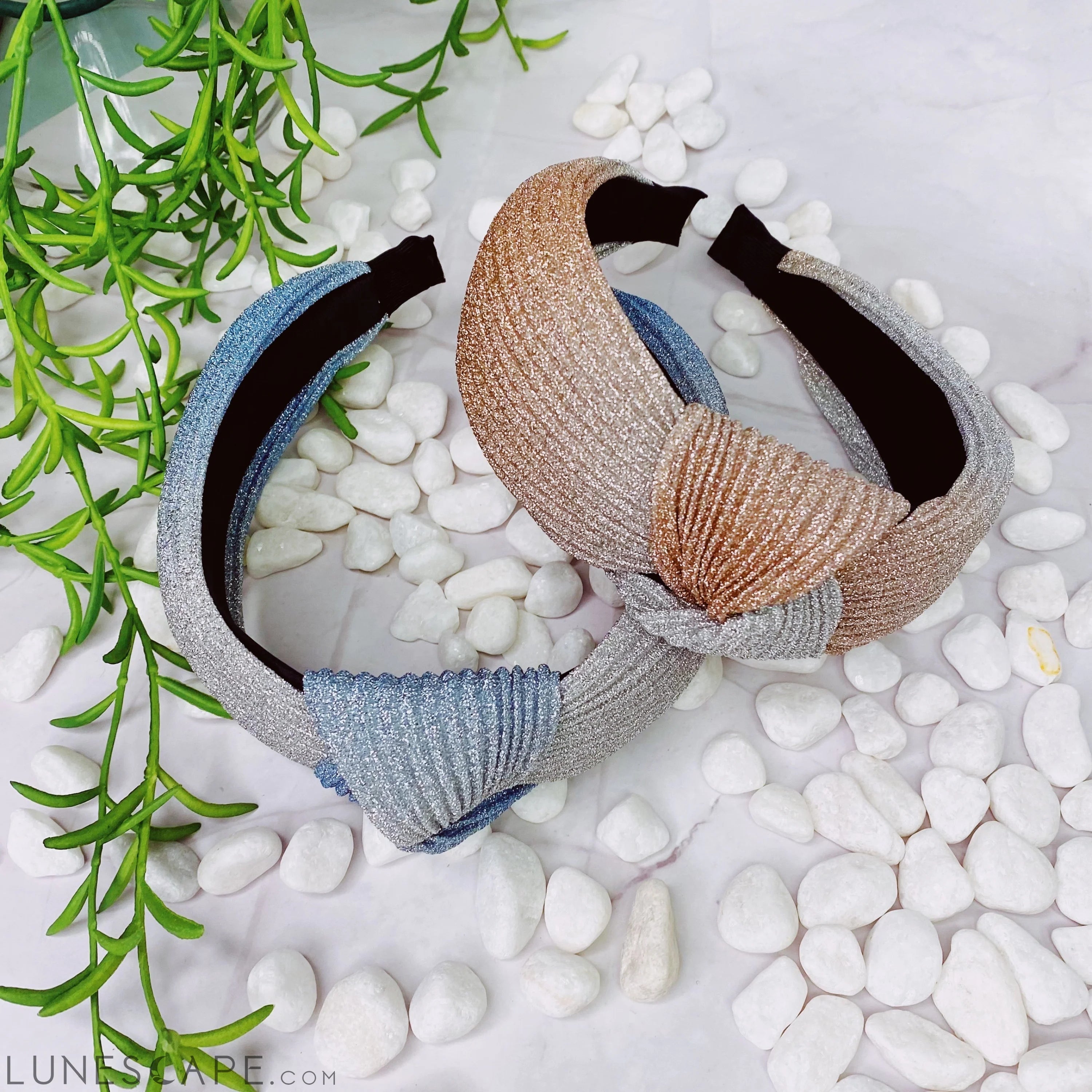 Shimmer Pleats Headband LUNESCAPE