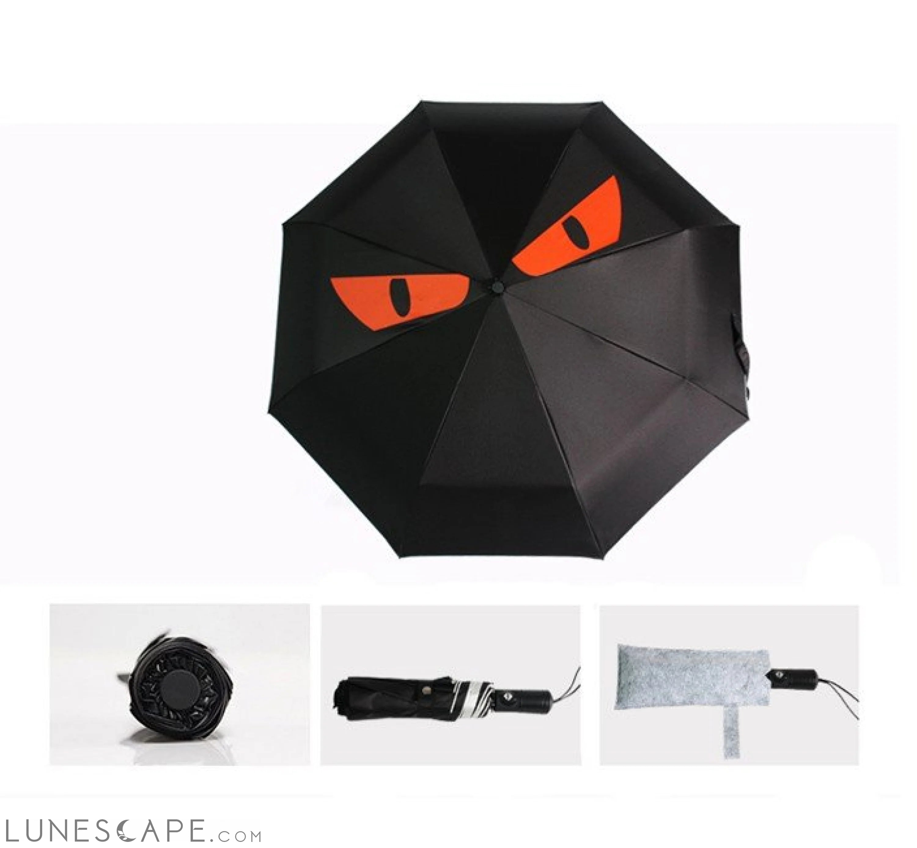 Show 3 Folding Automatic Umbrella LUNESCAPE