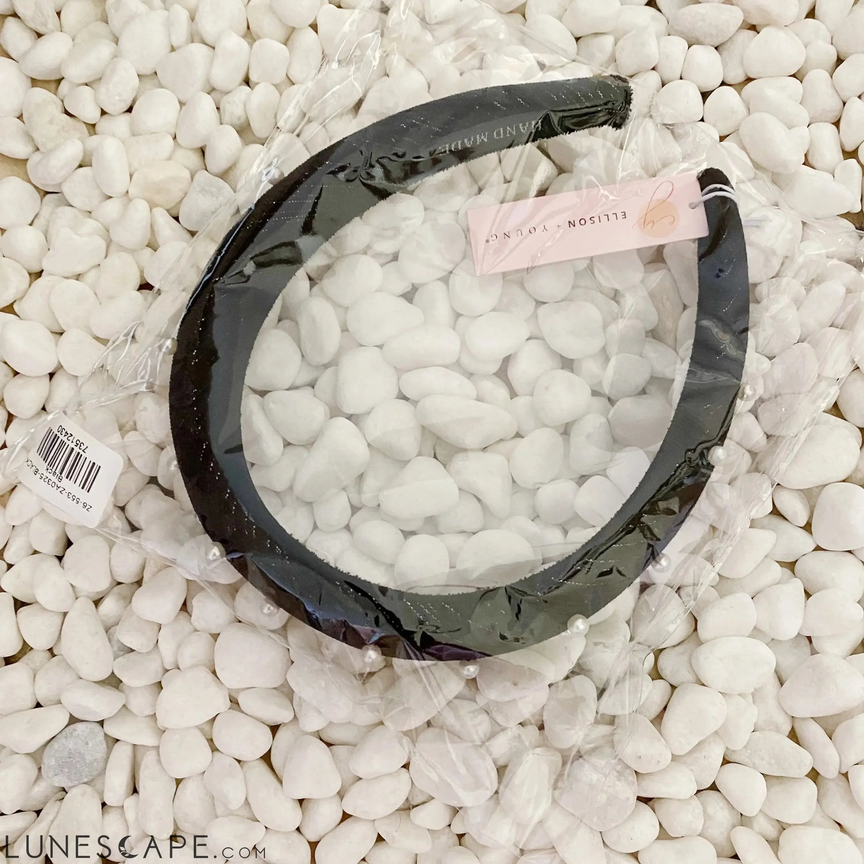 Silky Velvet Pearl Headband LUNESCAPE