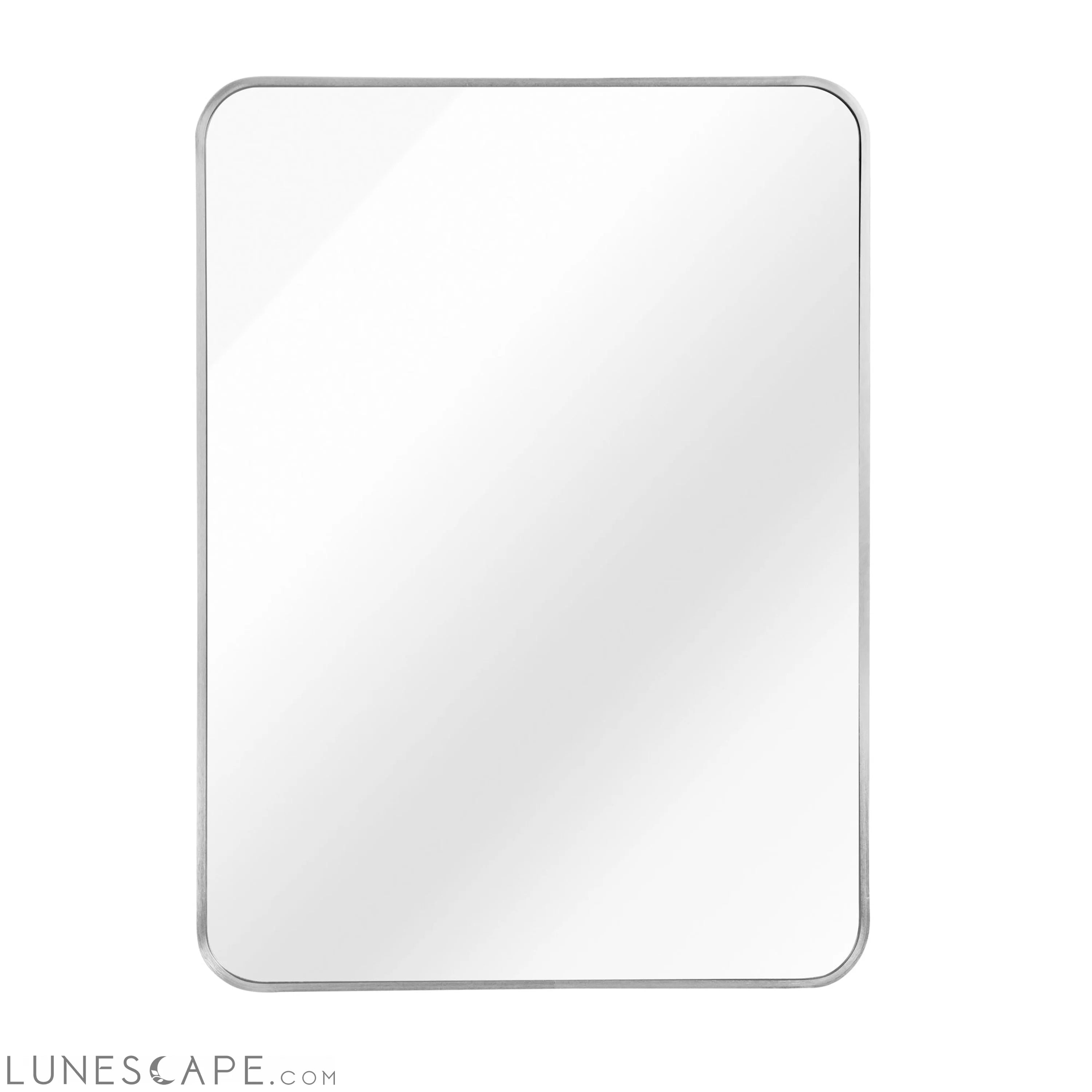 Silver 24 "x32" Rectangular Bathroom Wall Mirror LUNESCAPE