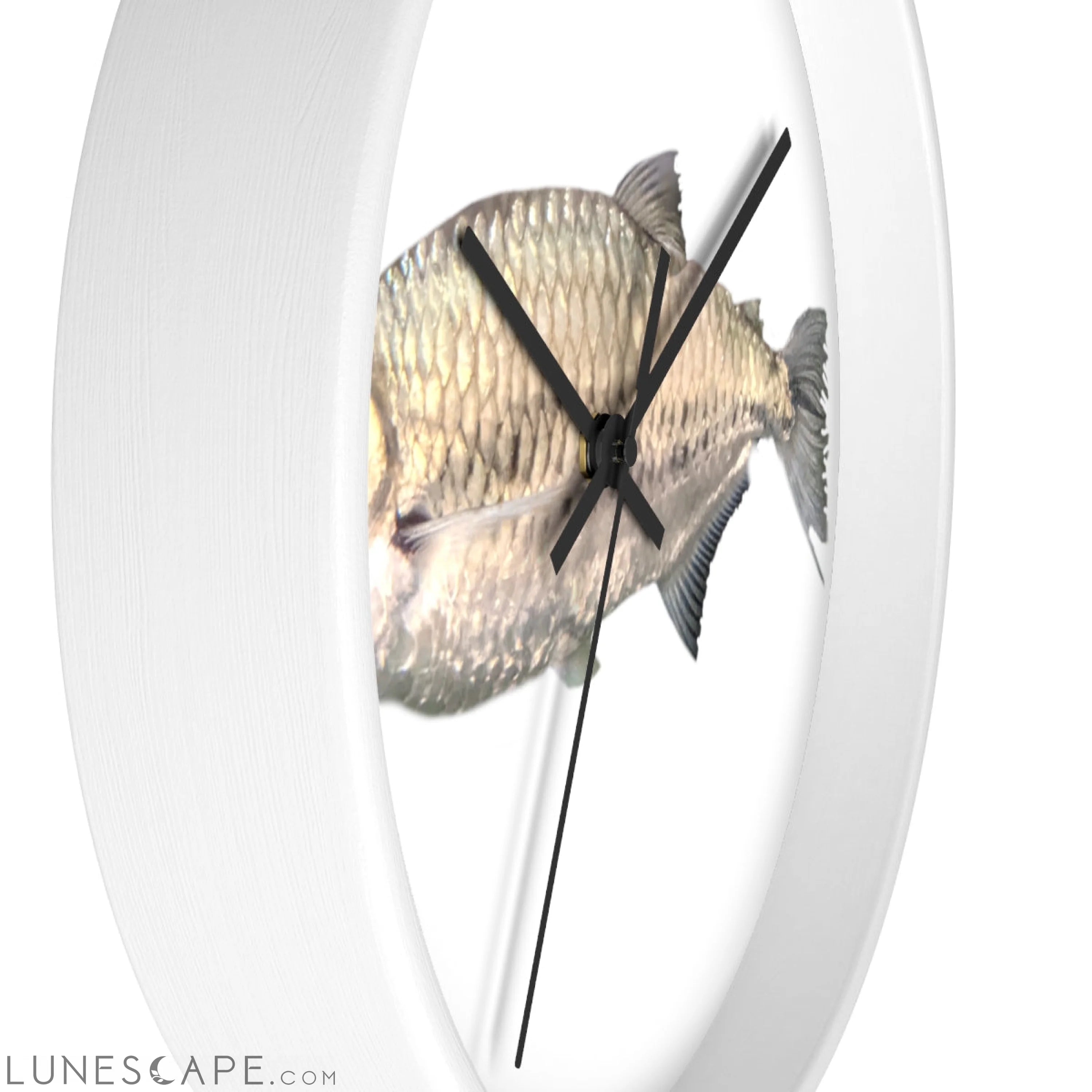 Silver Fish Wall clock LUNESCAPE