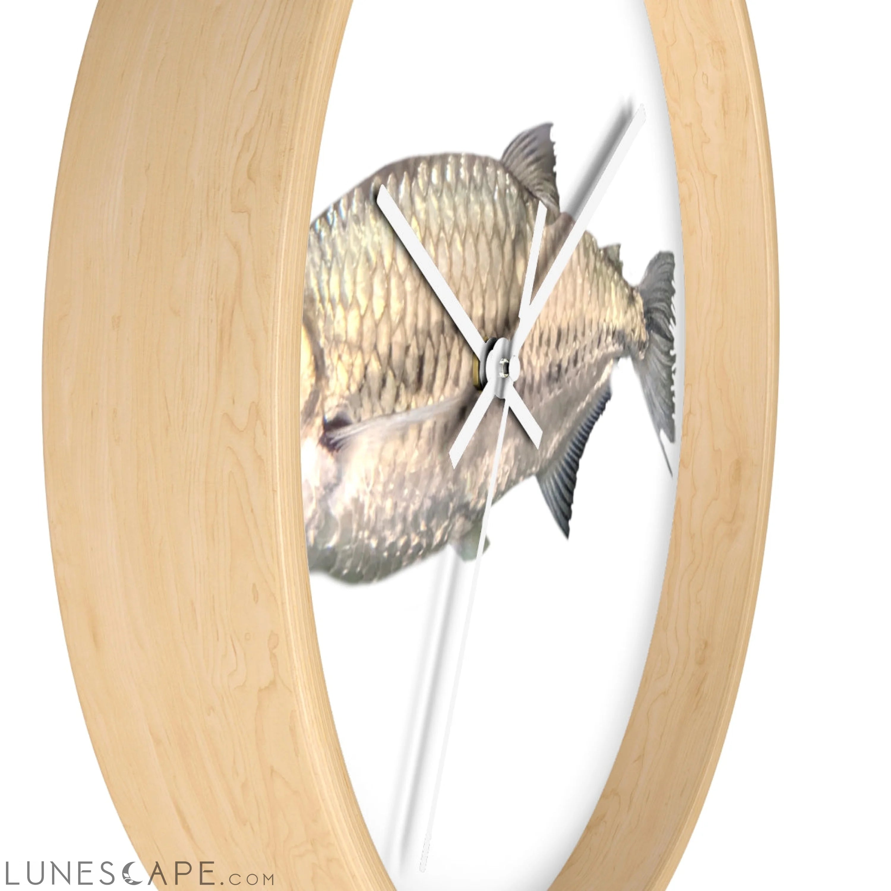 Silver Fish Wall clock LUNESCAPE