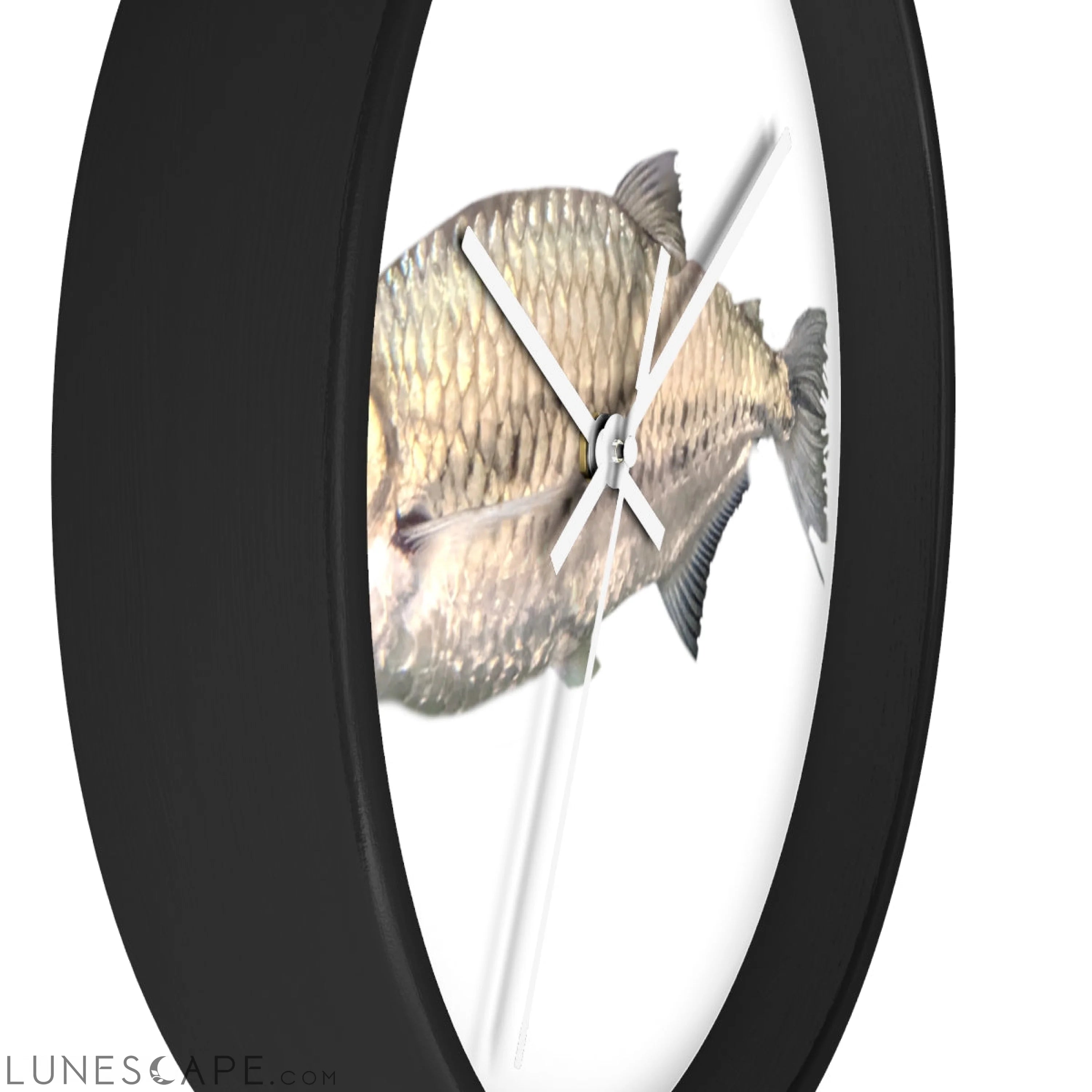 Silver Fish Wall clock LUNESCAPE