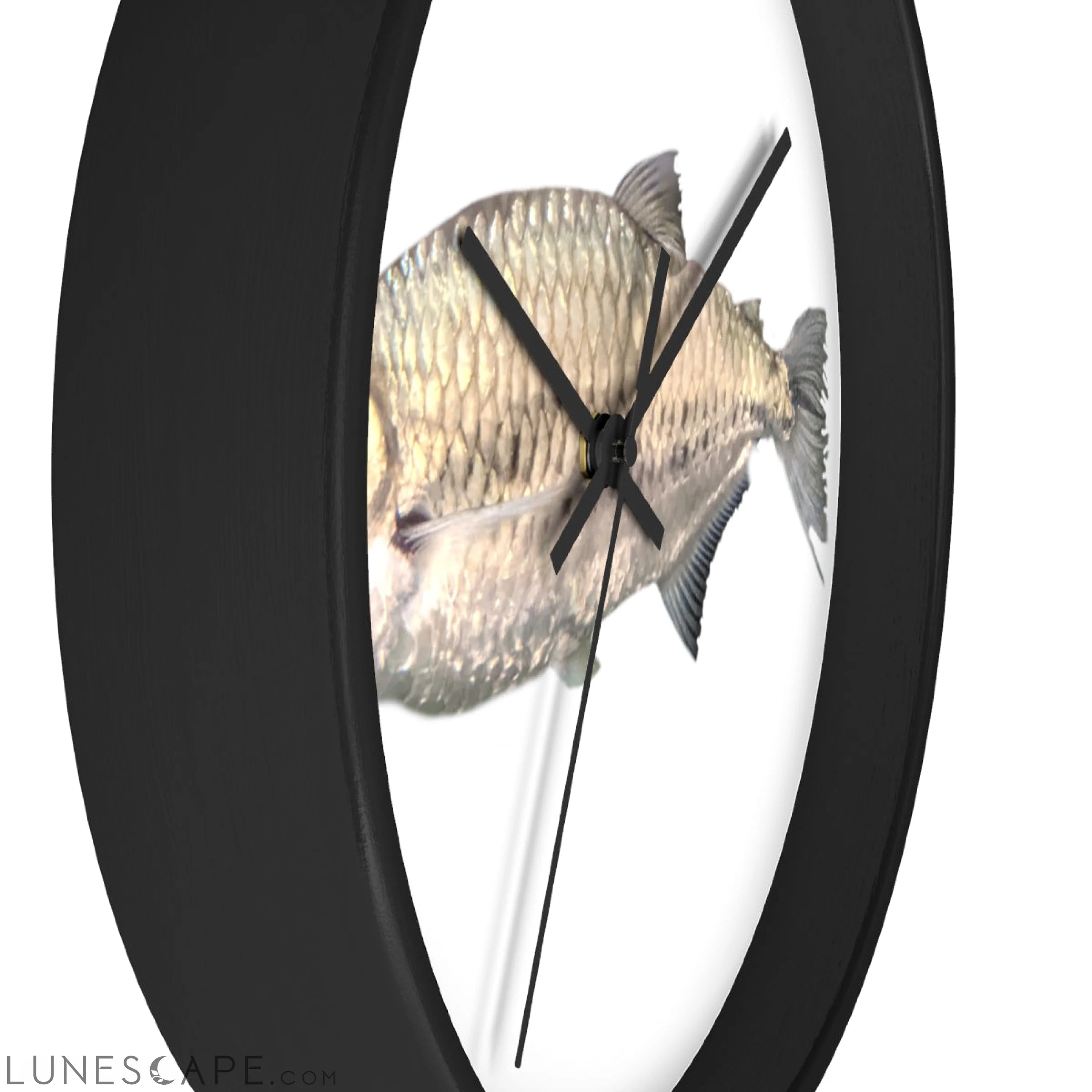 Silver Fish Wall clock LUNESCAPE