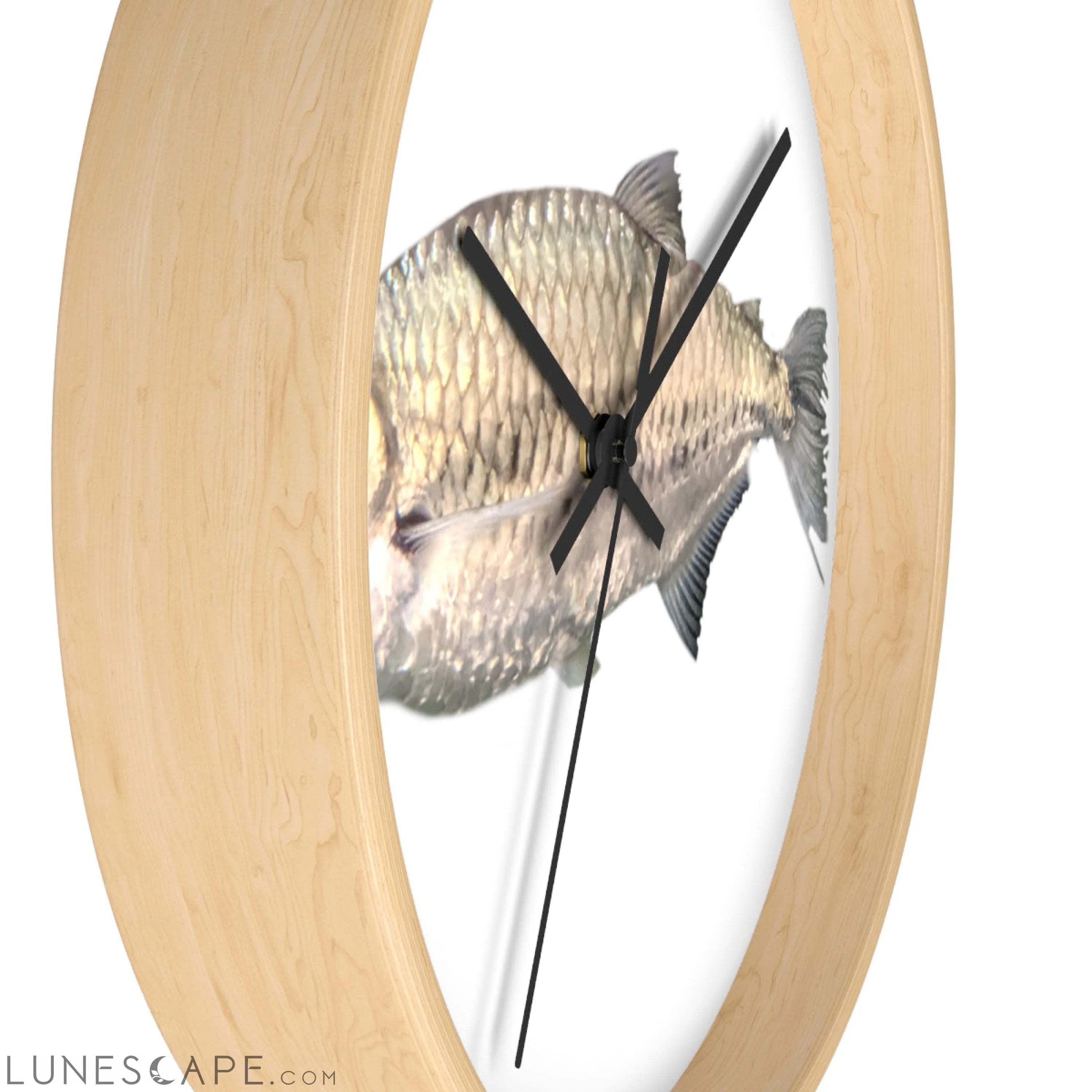 Silver Fish Wall clock LUNESCAPE