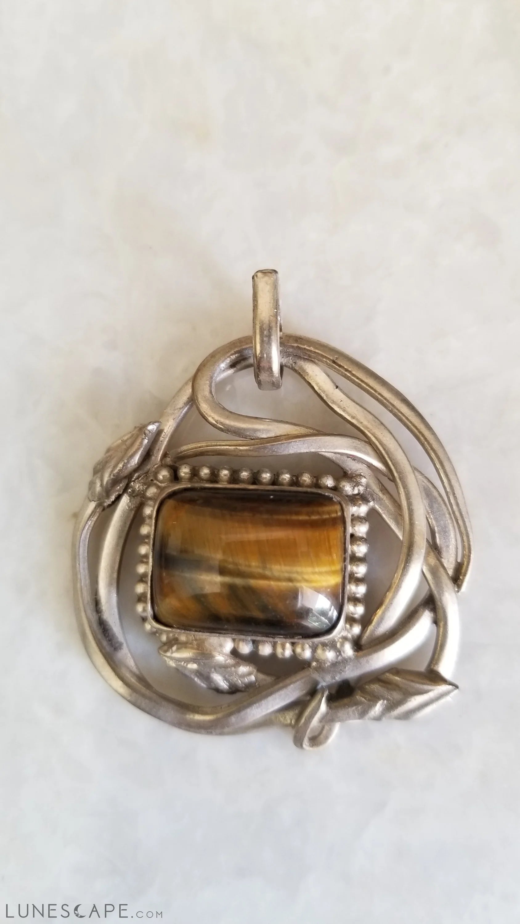 Silver Pendant - Semi Precious Stone LUNESCAPE