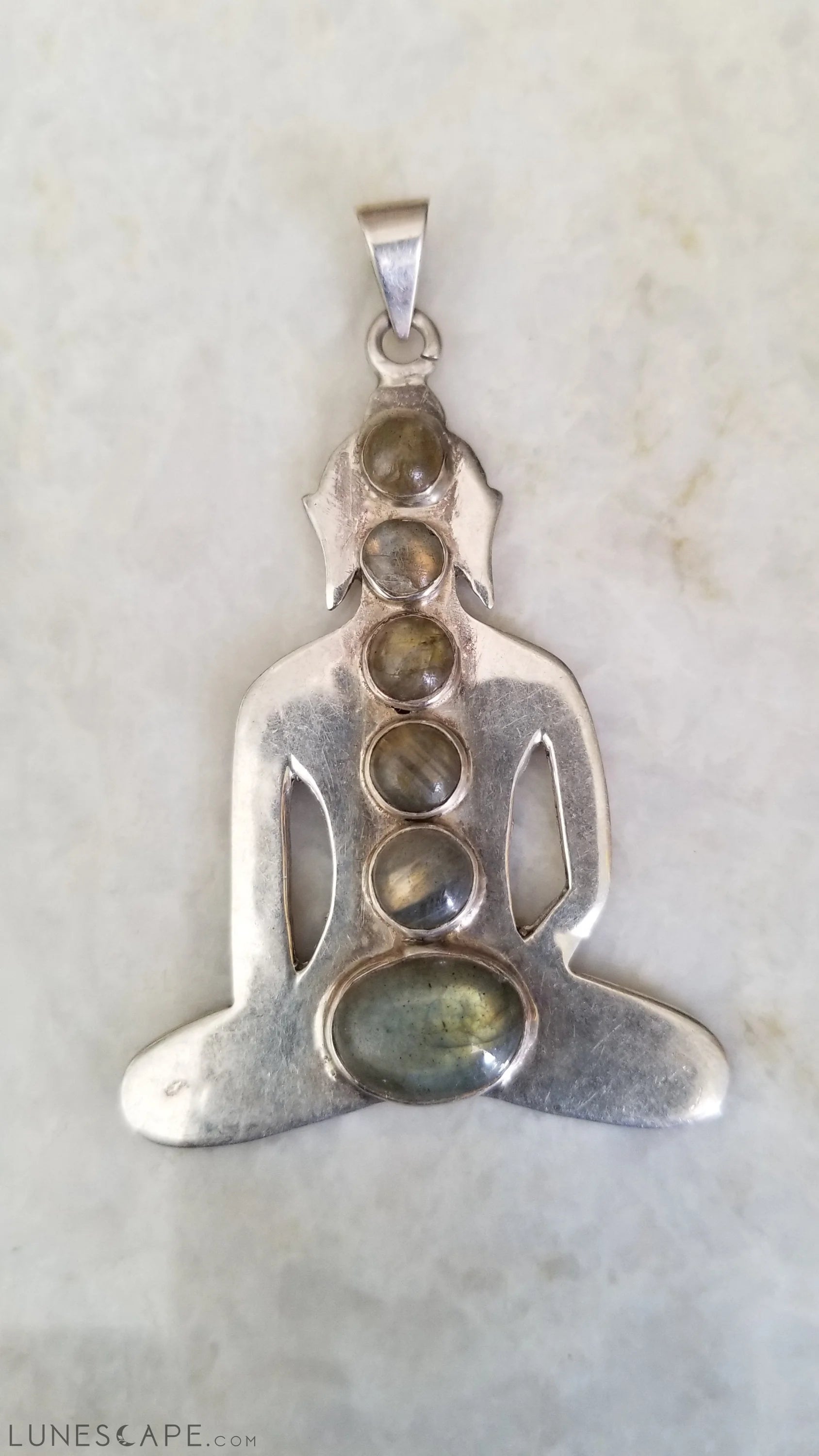Silver Pendant - Semi Precious Stone LUNESCAPE