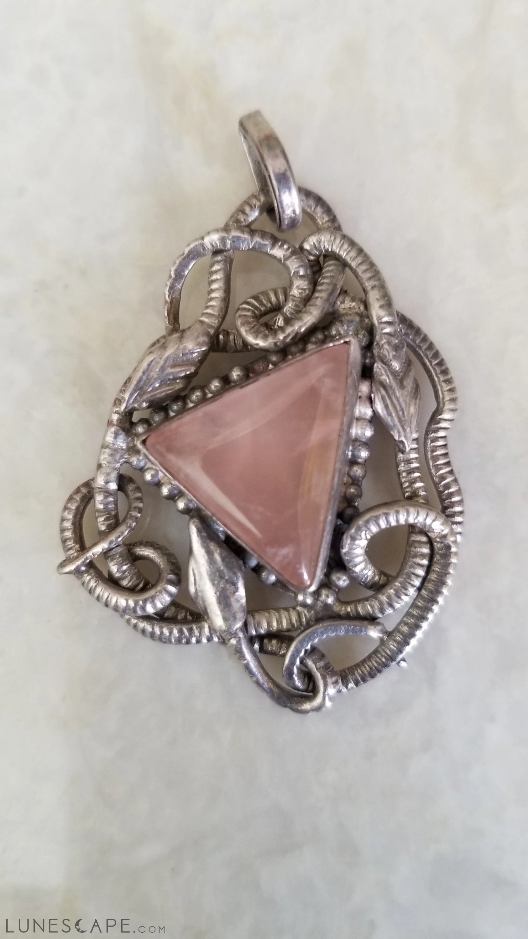Silver Pendant - Semi Precious Stone LUNESCAPE