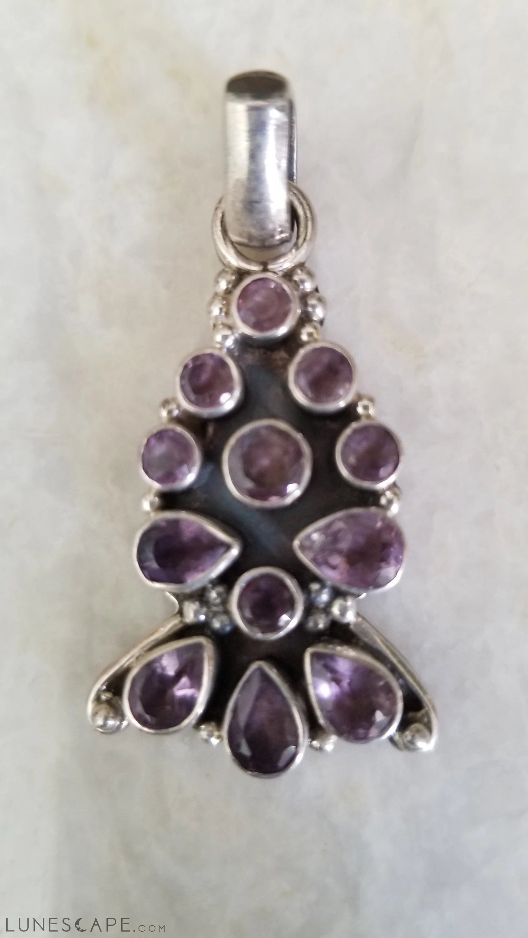 Silver Pendant - Semi Precious Stone LUNESCAPE