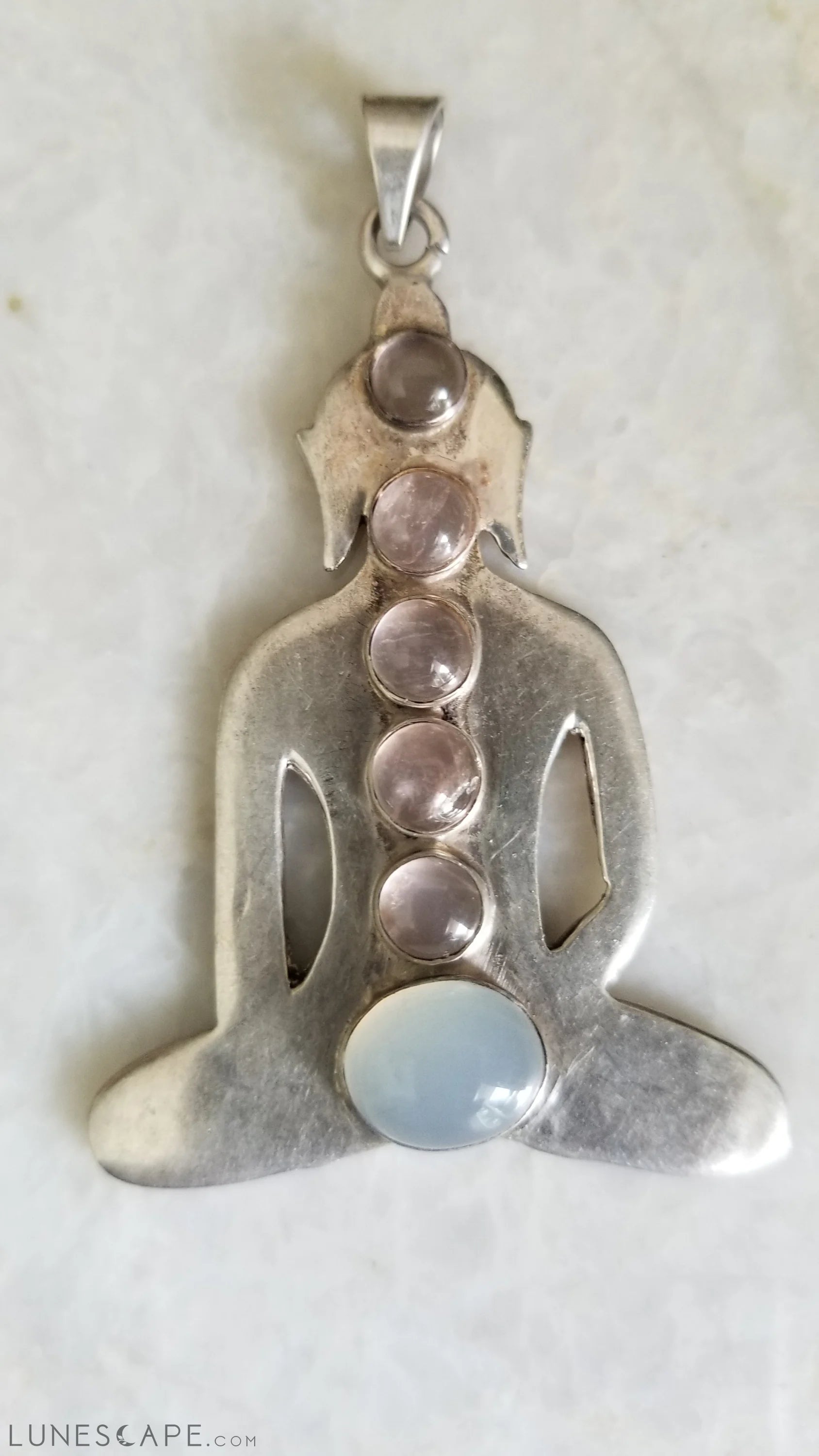Silver Pendant - Semi Precious Stone LUNESCAPE