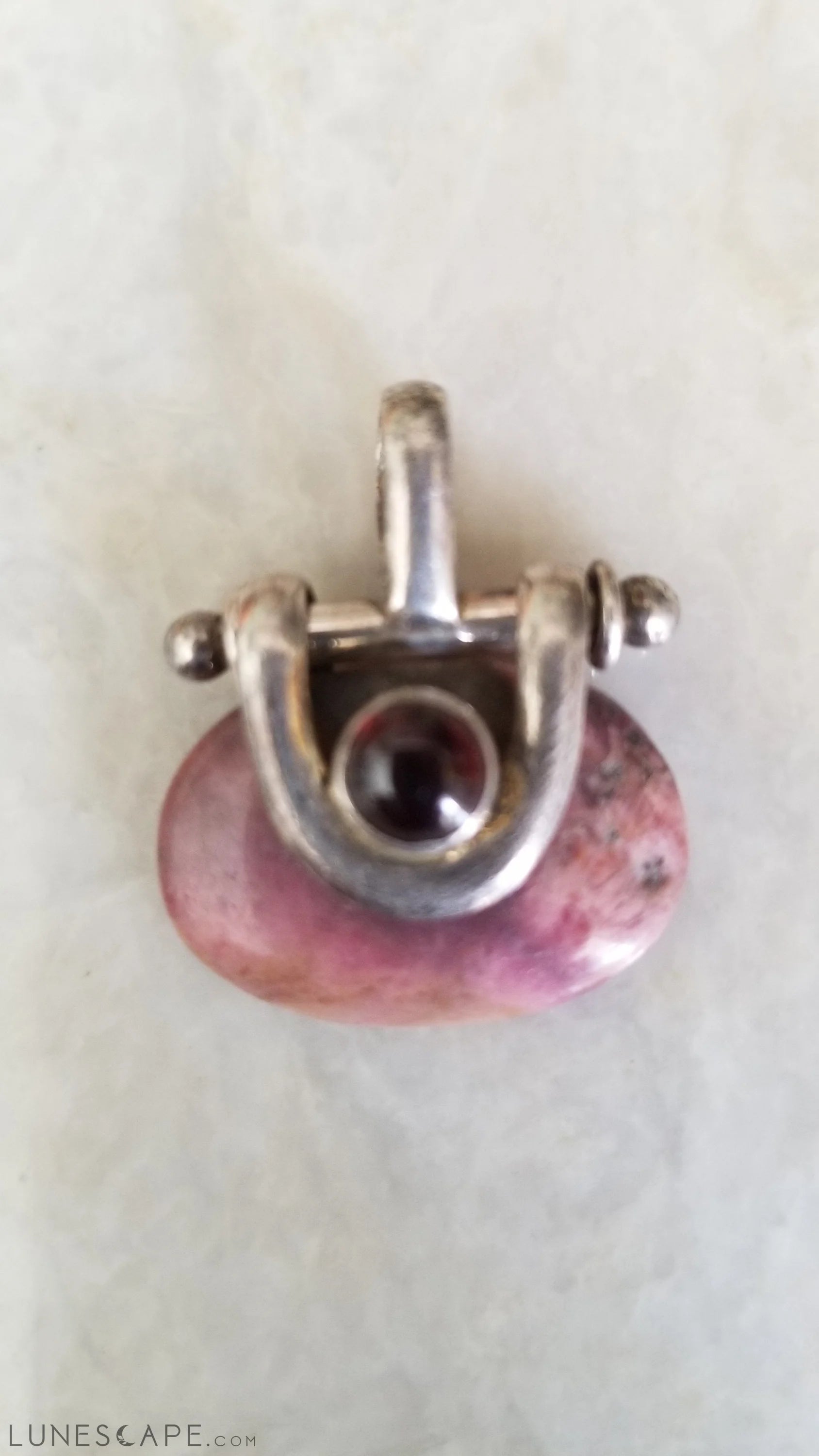 Silver Pendant - Semi Precious Stone LUNESCAPE
