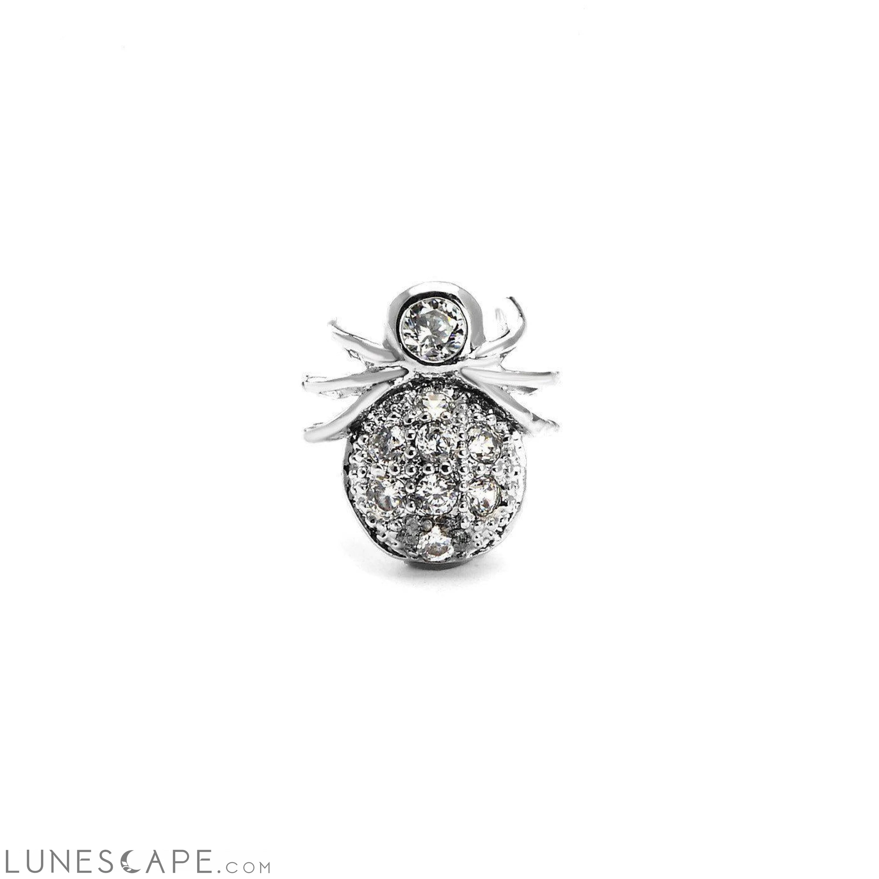 Silver Spidey Charm Nose Pin LUNESCAPE