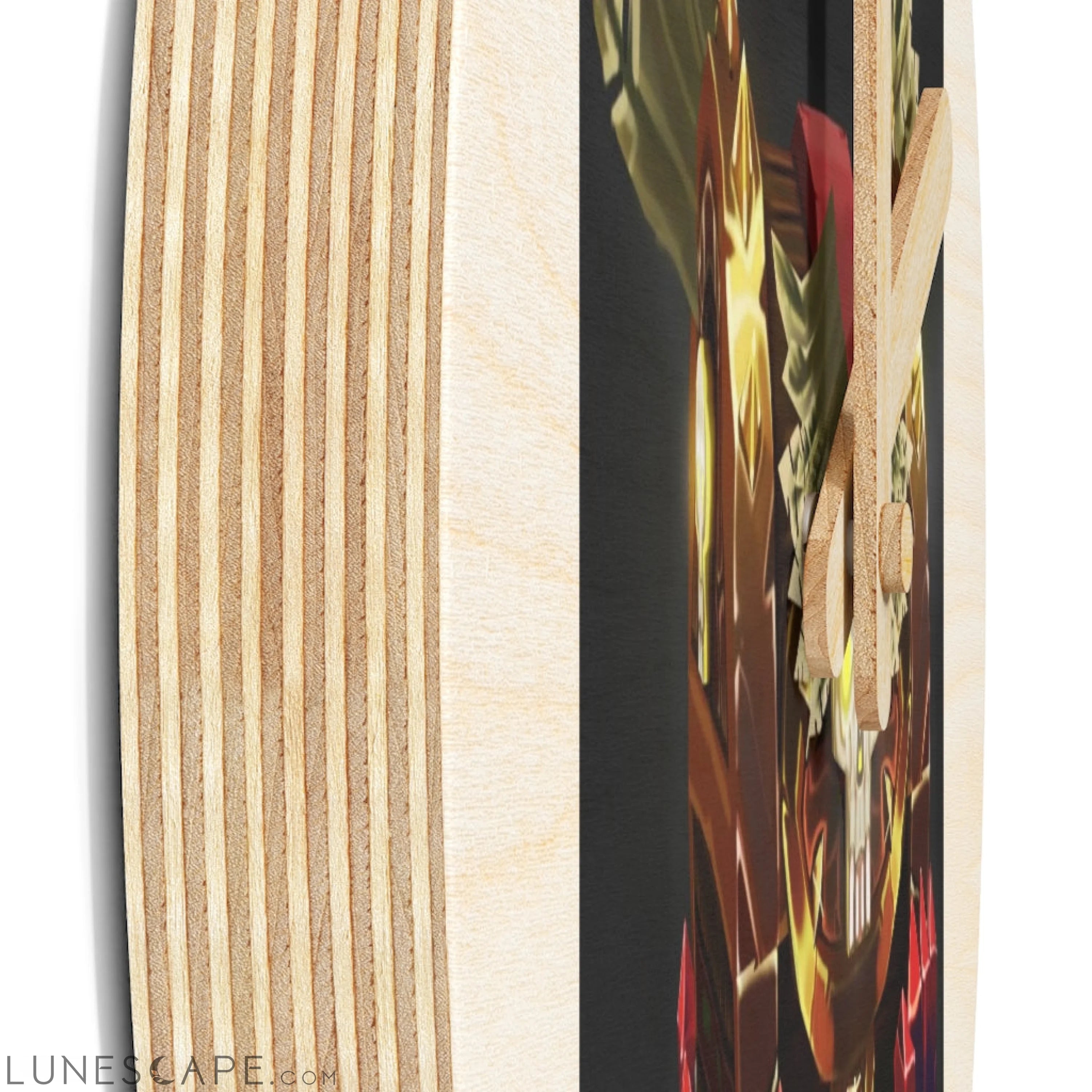 Skeleton Chest Wooden Wall Clock LUNESCAPE