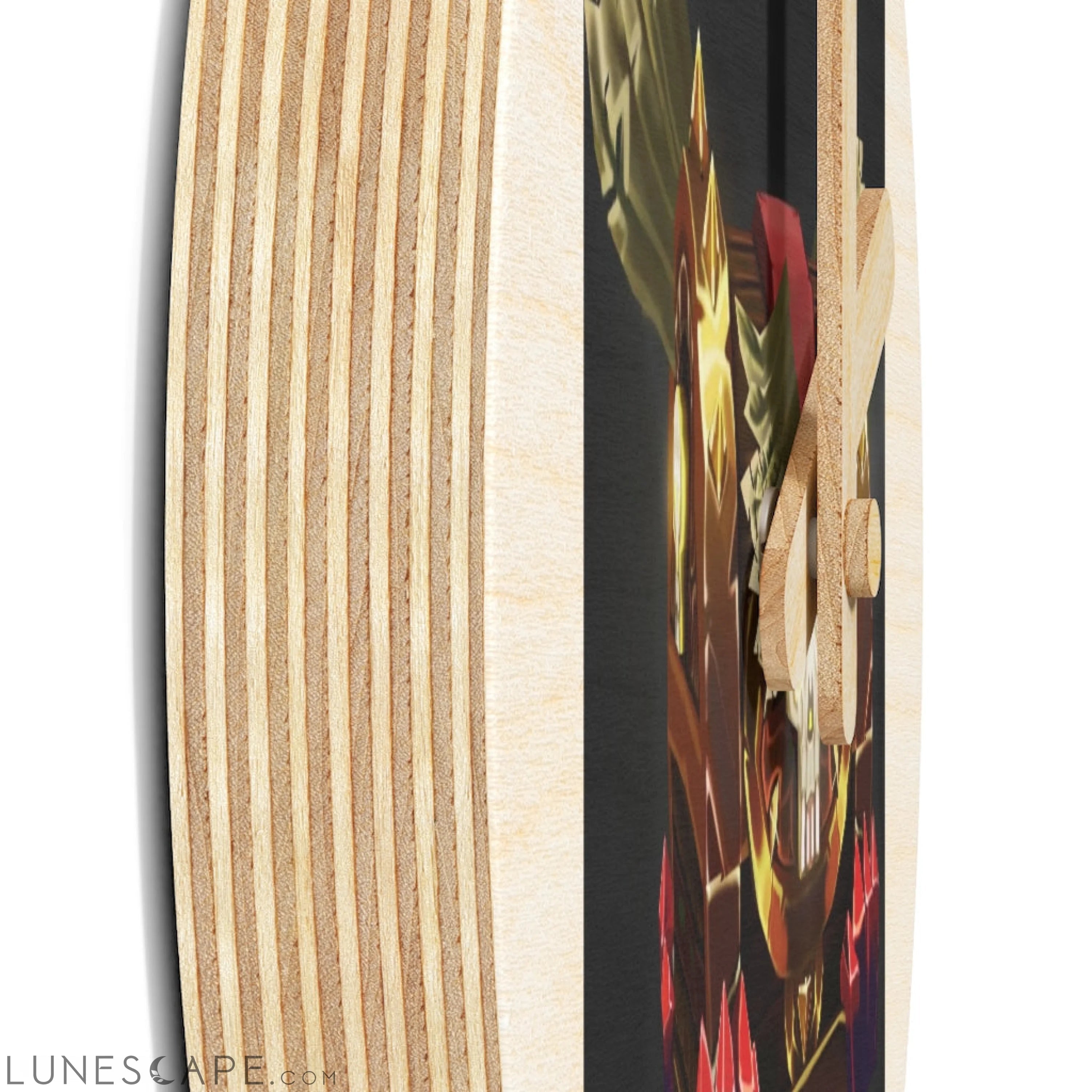 Skeleton Chest Wooden Wall Clock LUNESCAPE