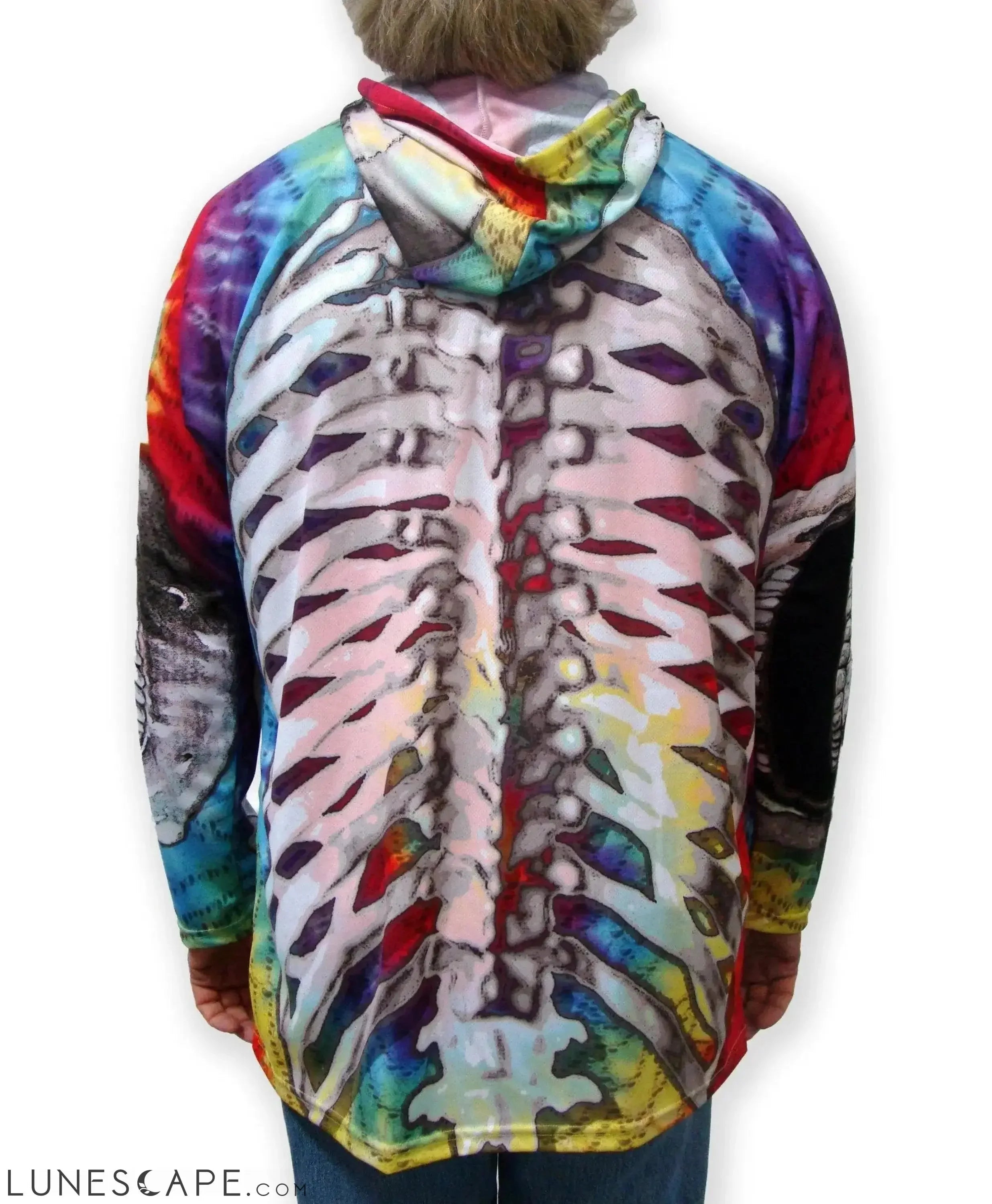 SKELETON in PINK Hoodie Chomp Shirt by MOUTHMAN® LUNESCAPE