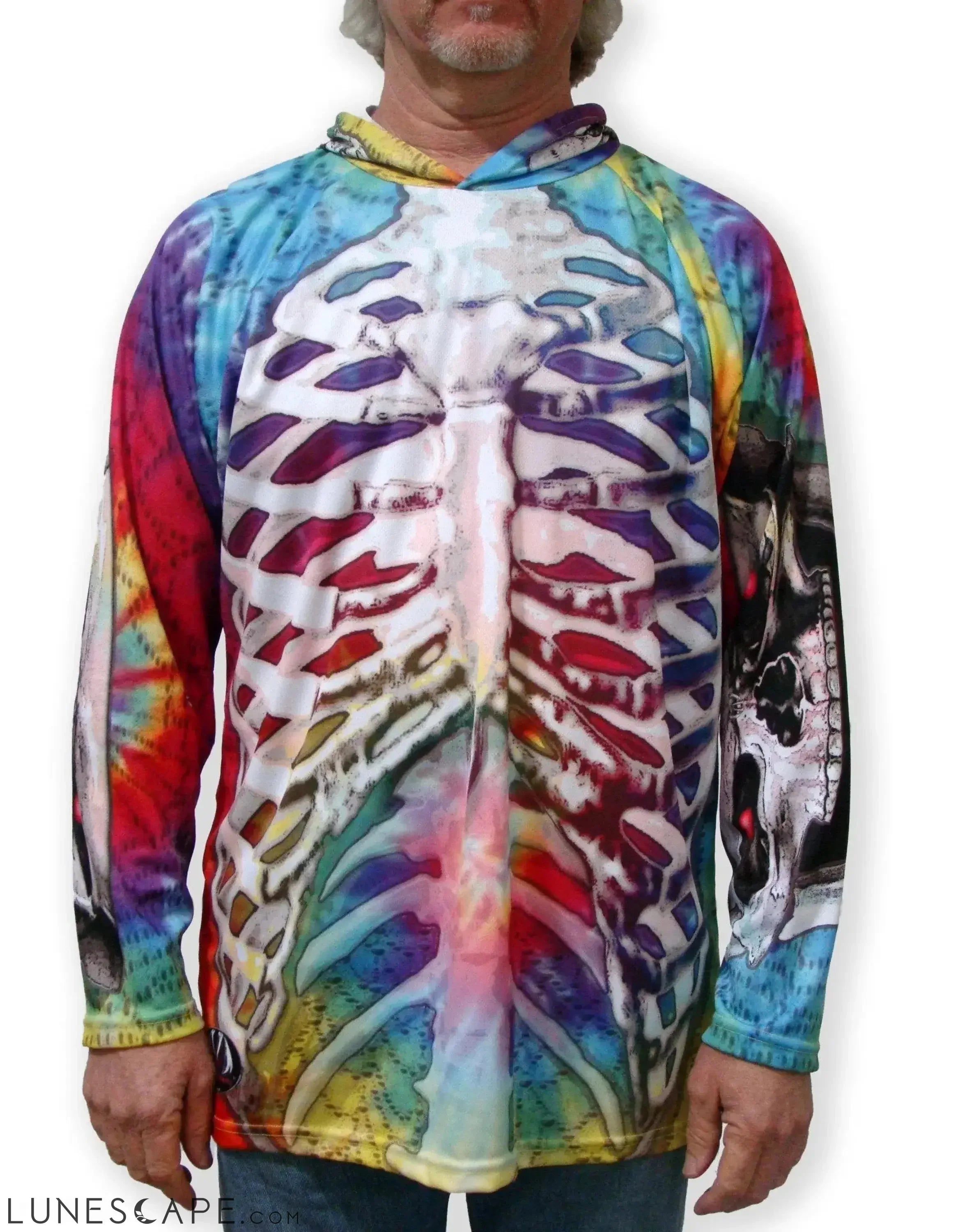 SKELETON in PINK Hoodie Chomp Shirt by MOUTHMAN® LUNESCAPE
