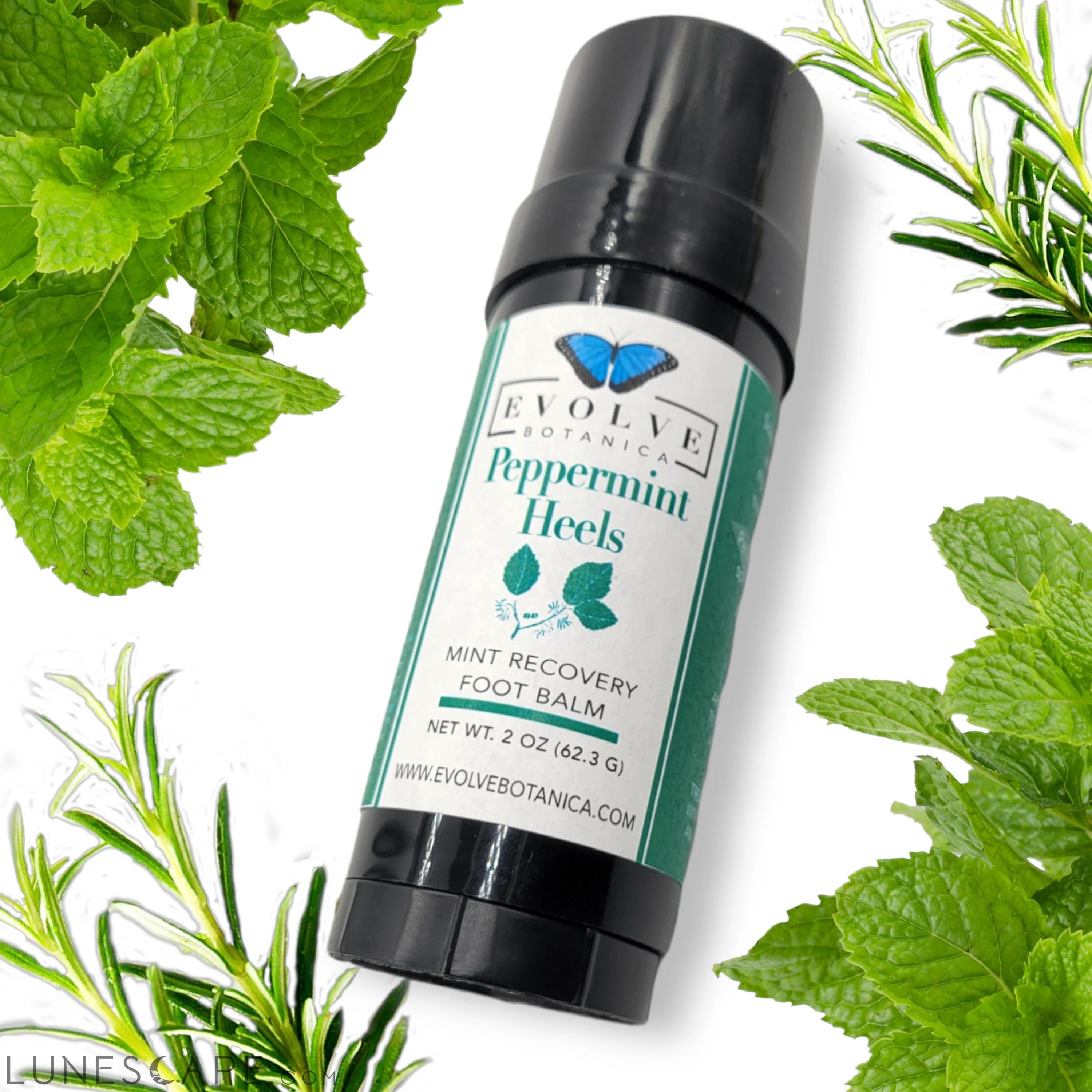 Skincare - Peppermint Heels Mint Restore Foot Balm LUNESCAPE