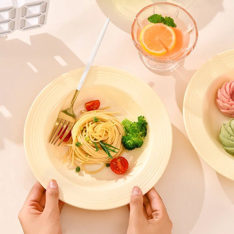 Sleek Minimalist Dinner Plate Versatile Durable Elegant LUNESCAPE