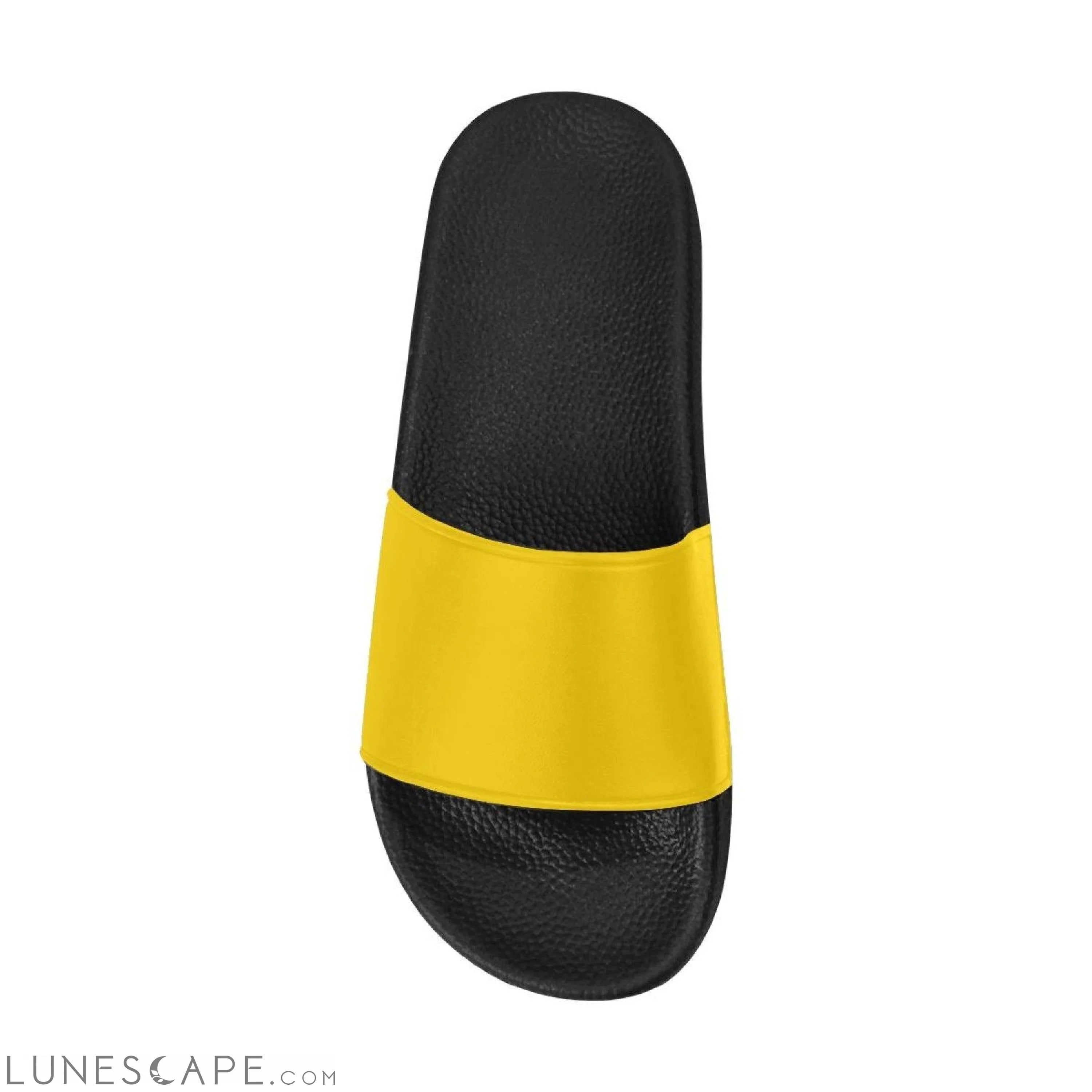Slip On Beach Slides - Yellow LUNESCAPE