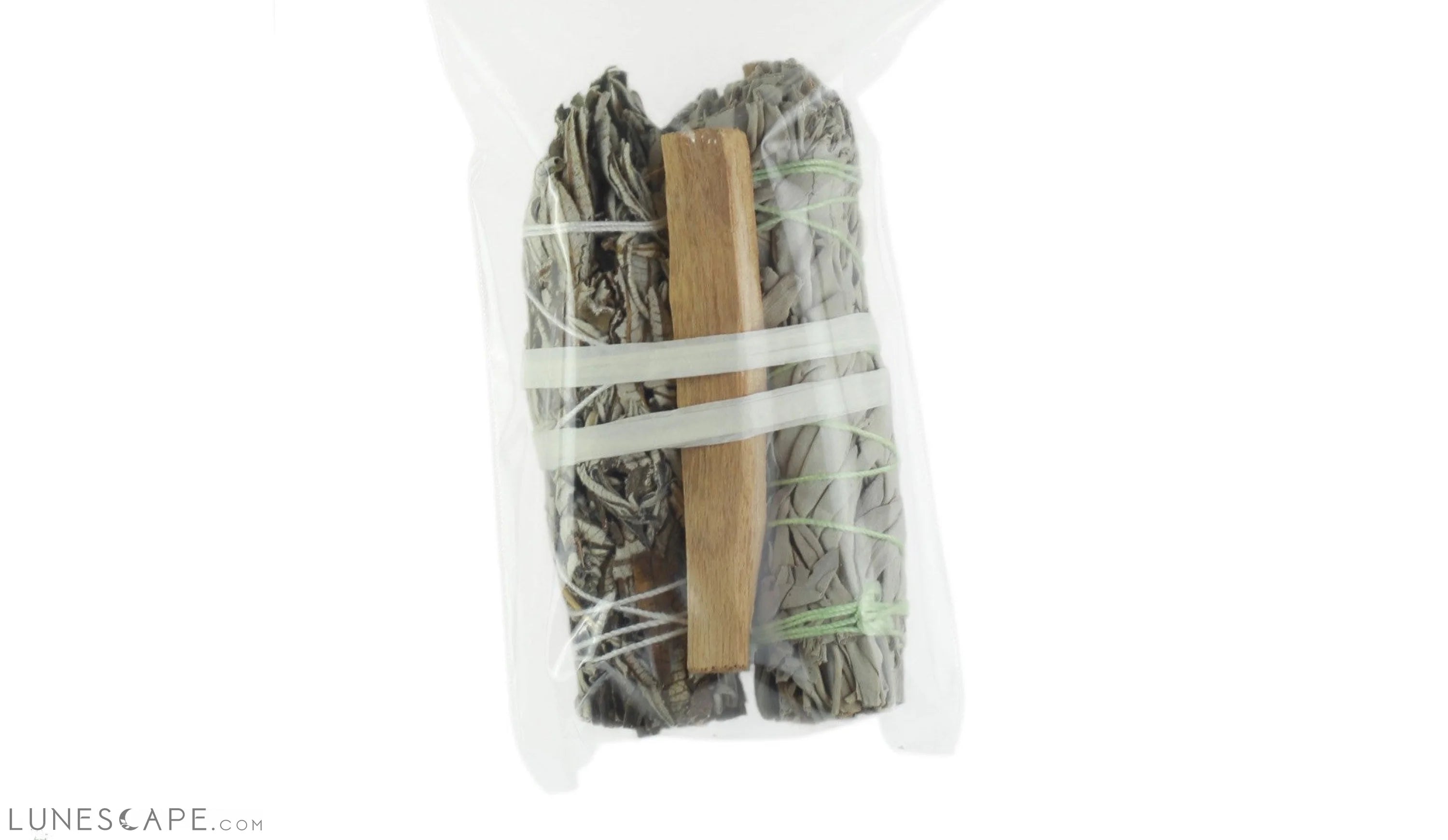 Smudging Kit: Palo Santo-Sage-Yerba Santa-Abalone shell LUNESCAPE