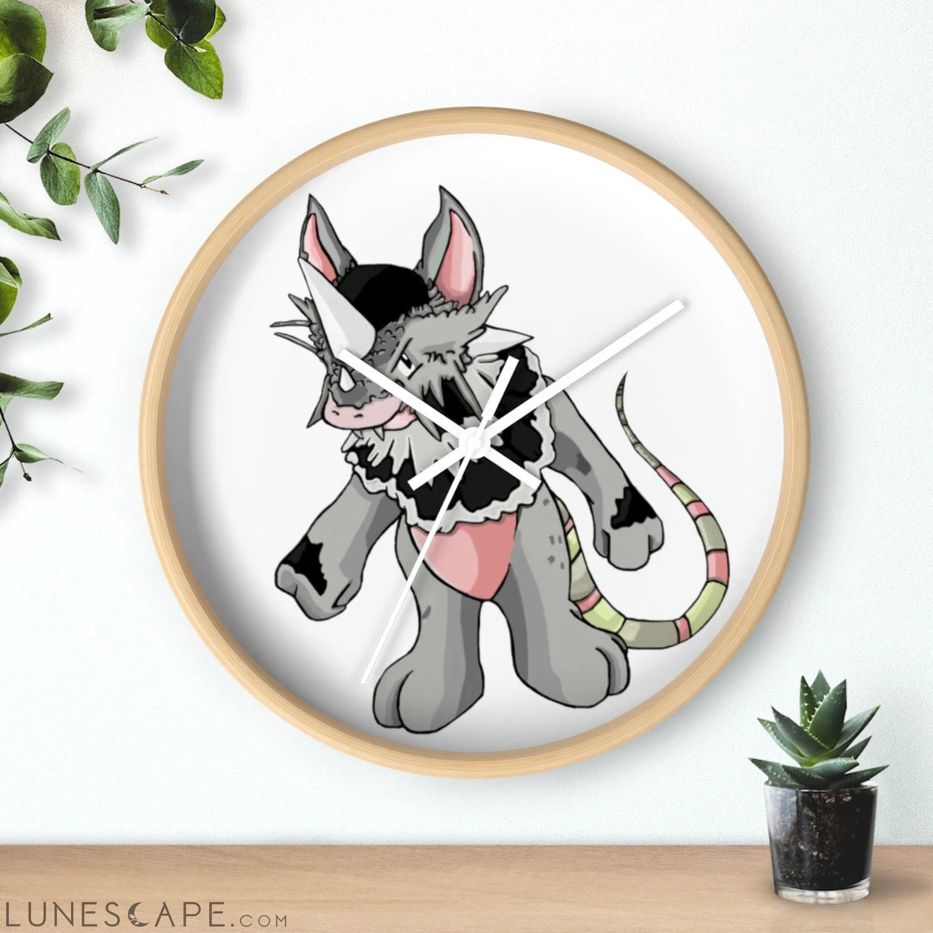 Snibble Wall clock LUNESCAPE