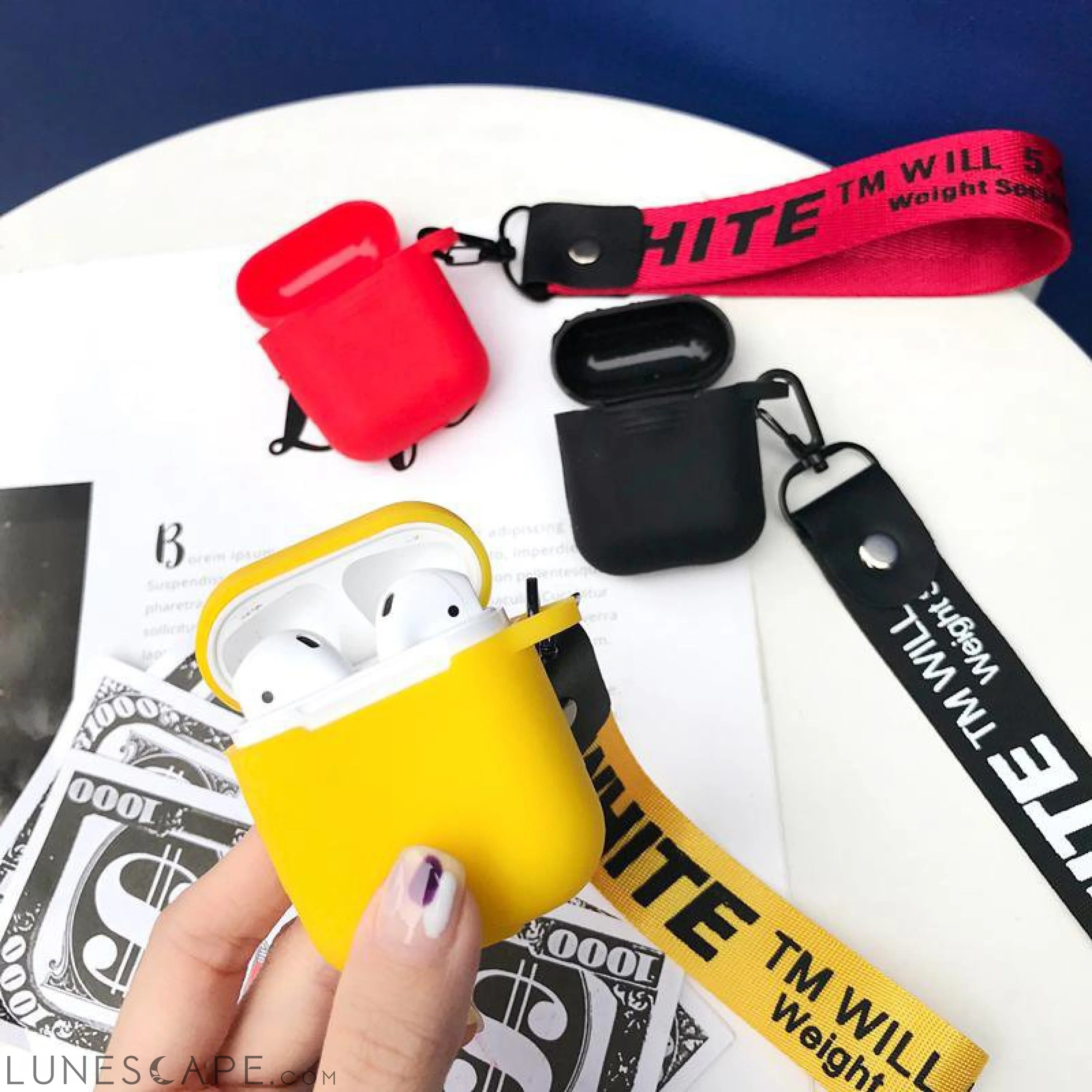Soft Silicone Apple AirPods Case LUNESCAPE