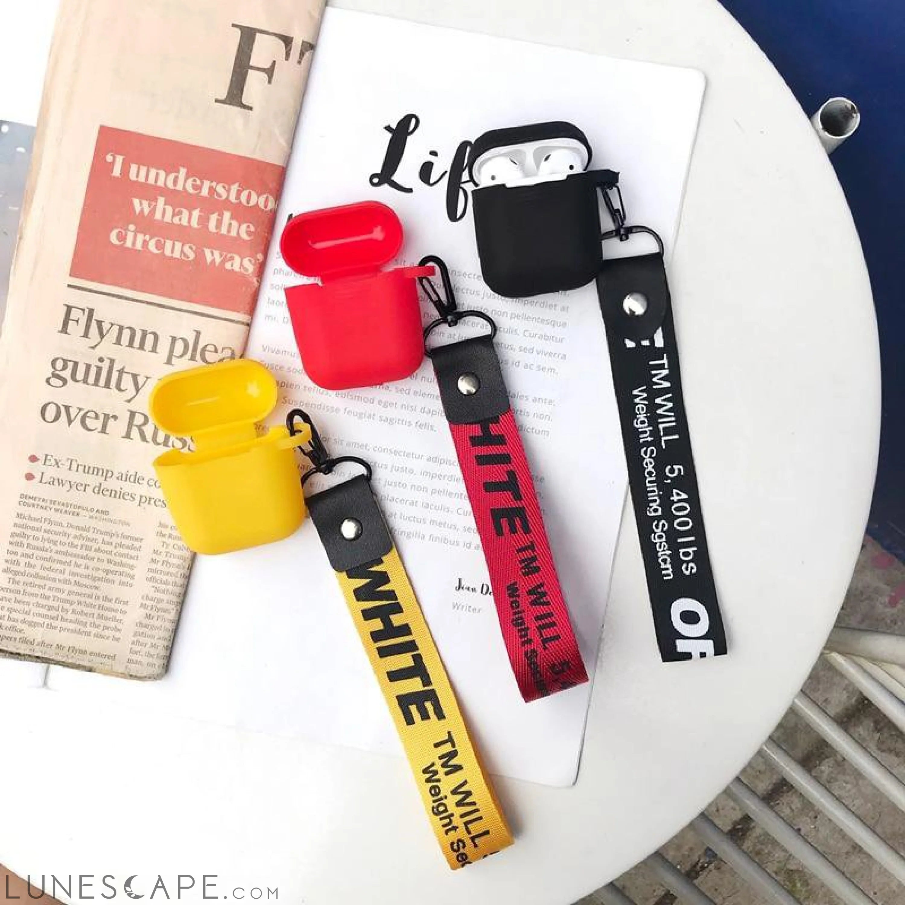 Soft Silicone Apple AirPods Case LUNESCAPE