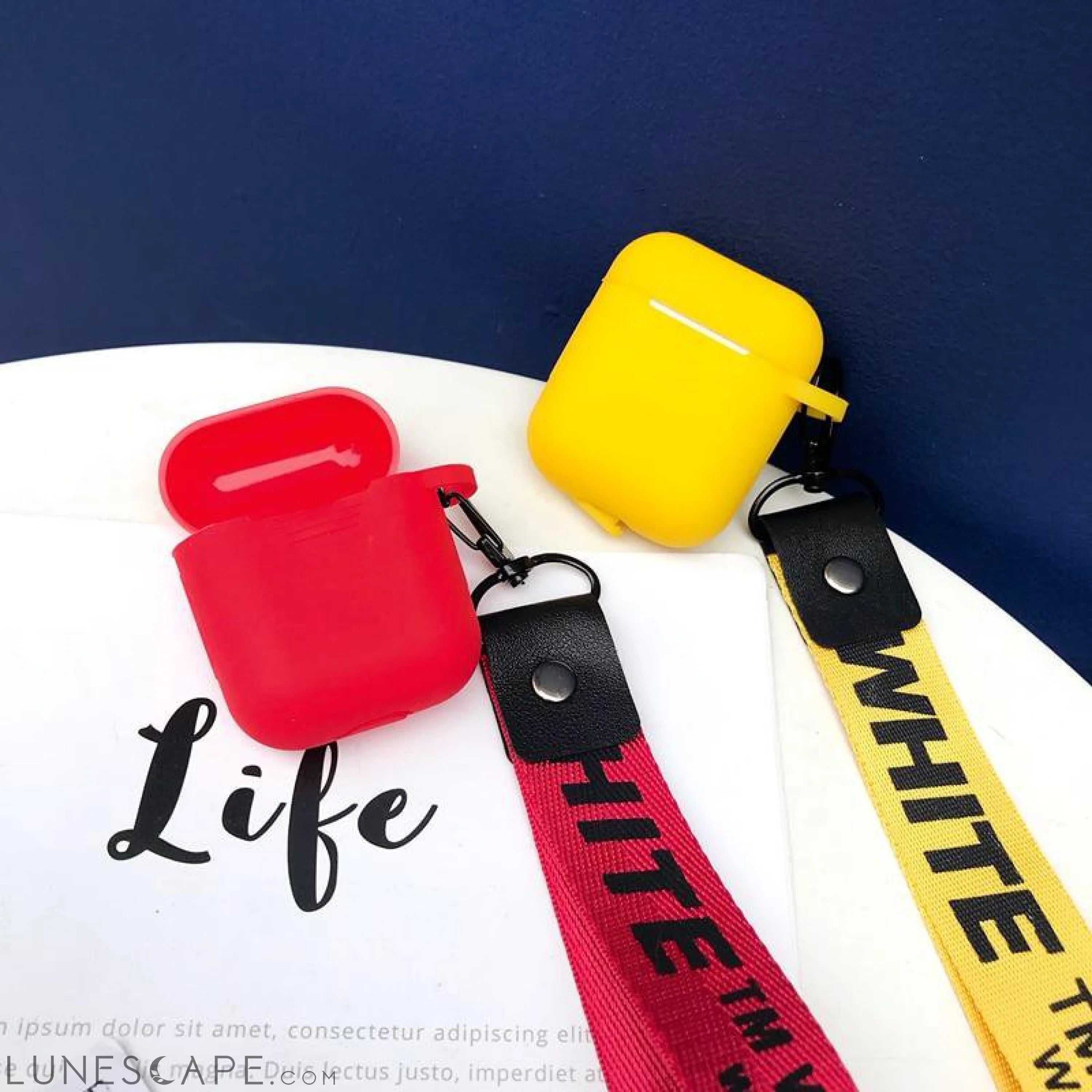 Soft Silicone Apple AirPods Case LUNESCAPE