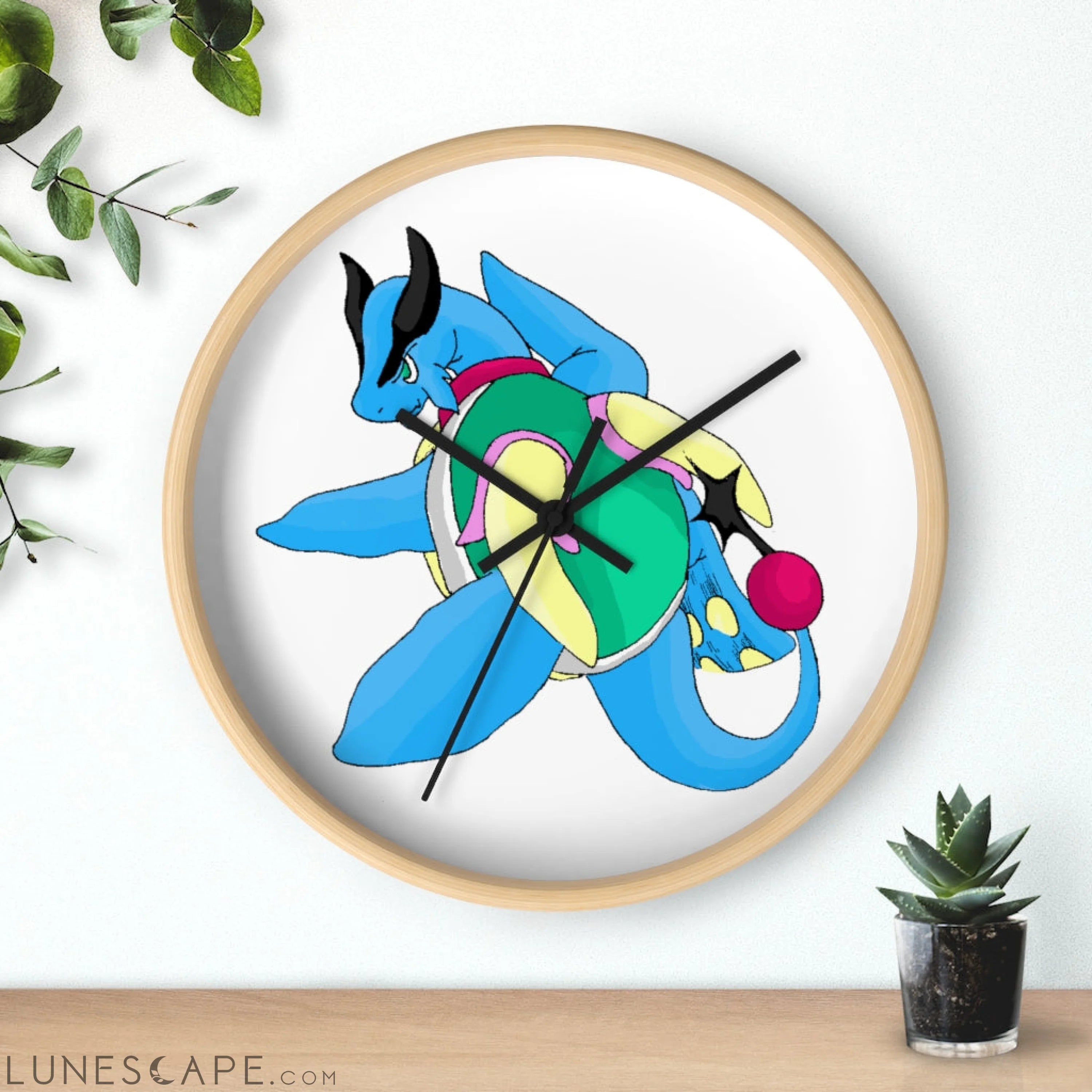 Spanglex Wall clock LUNESCAPE