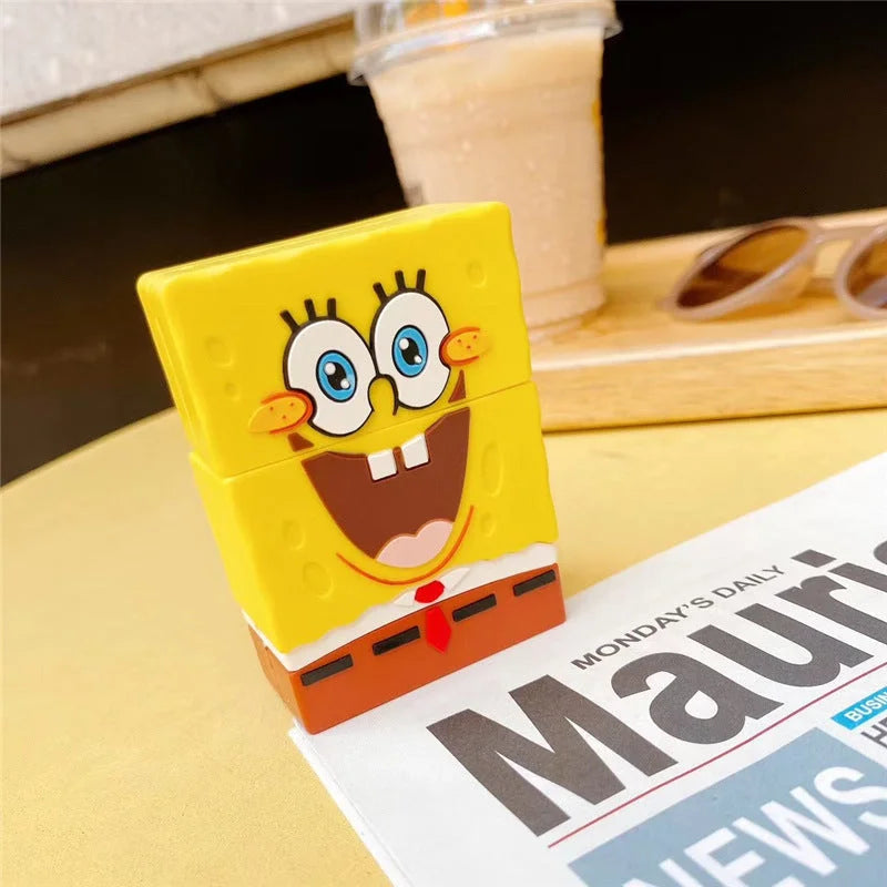 SpongeBob Case For AirPods 1 2 Pro Shockproof Lovely Headphone Case LUNESCAPE
