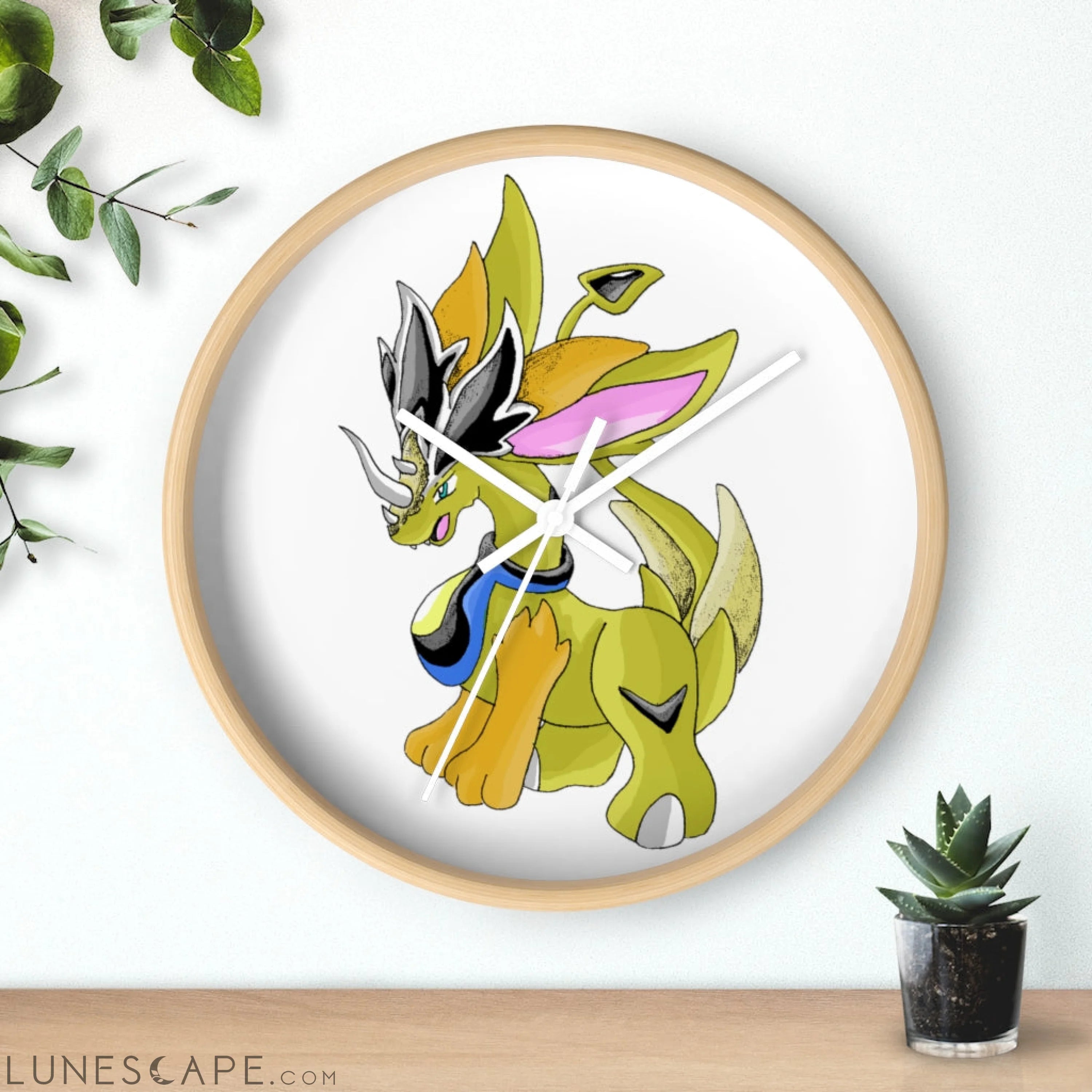 Sporecheila Wall clock LUNESCAPE