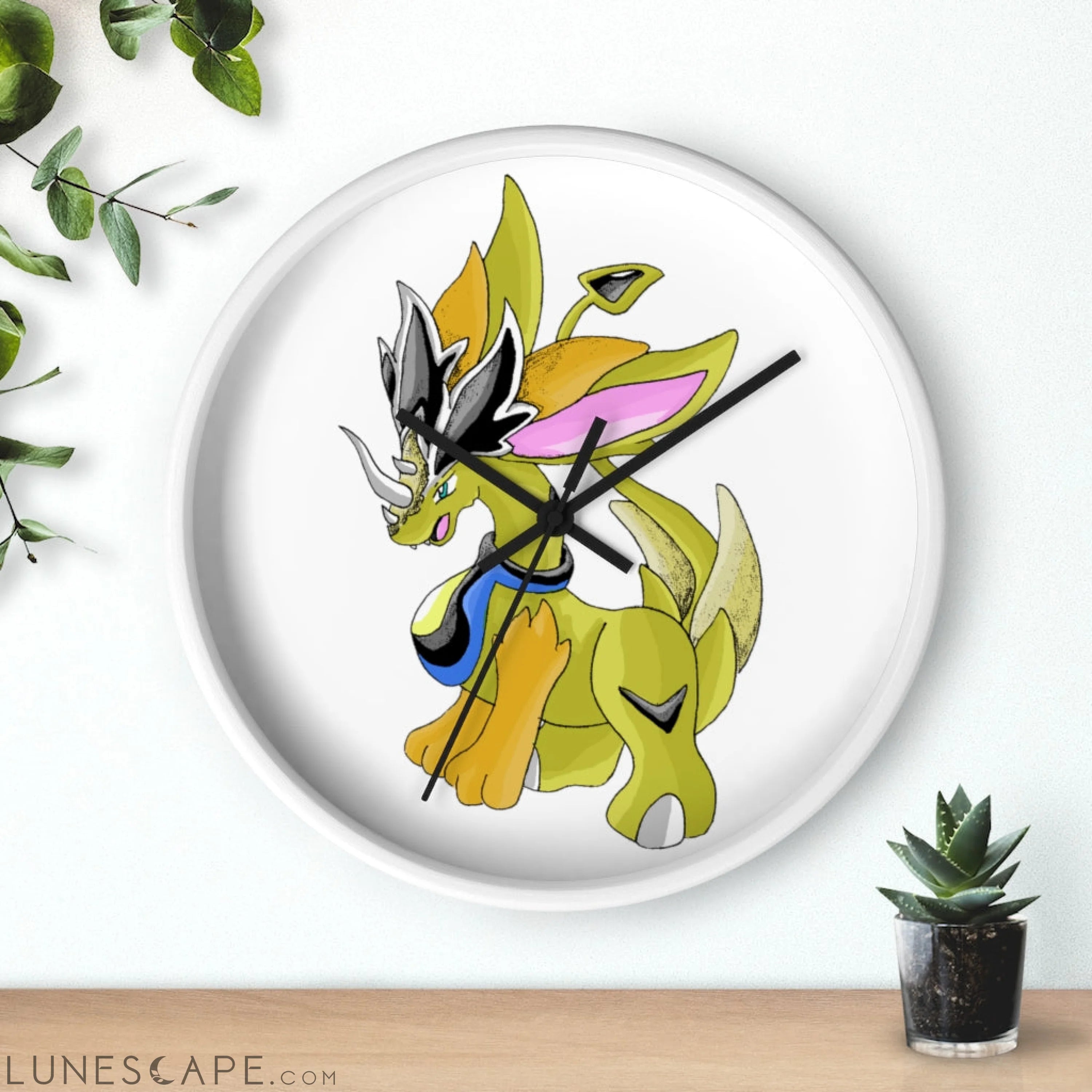 Sporecheila Wall clock LUNESCAPE