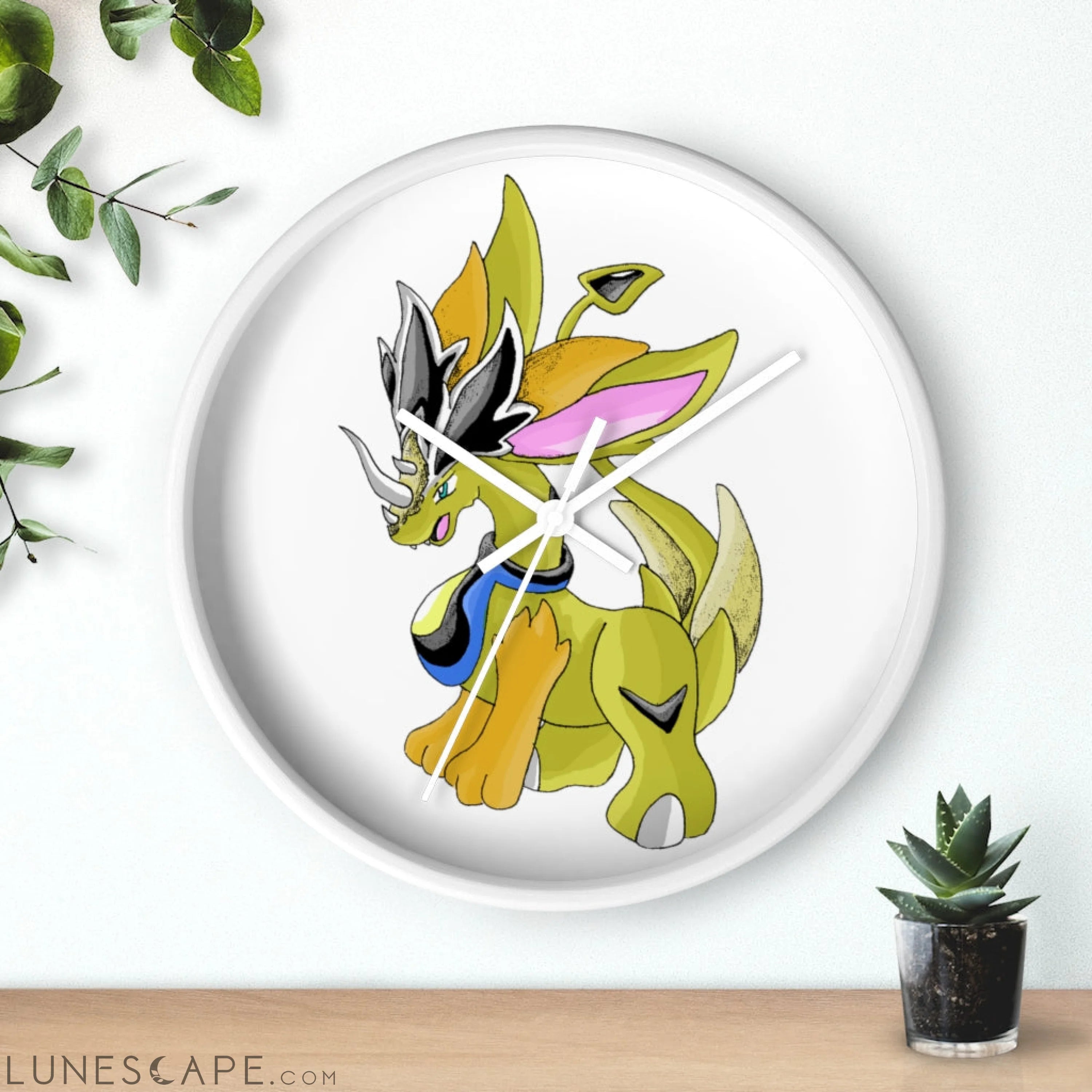 Sporecheila Wall clock LUNESCAPE