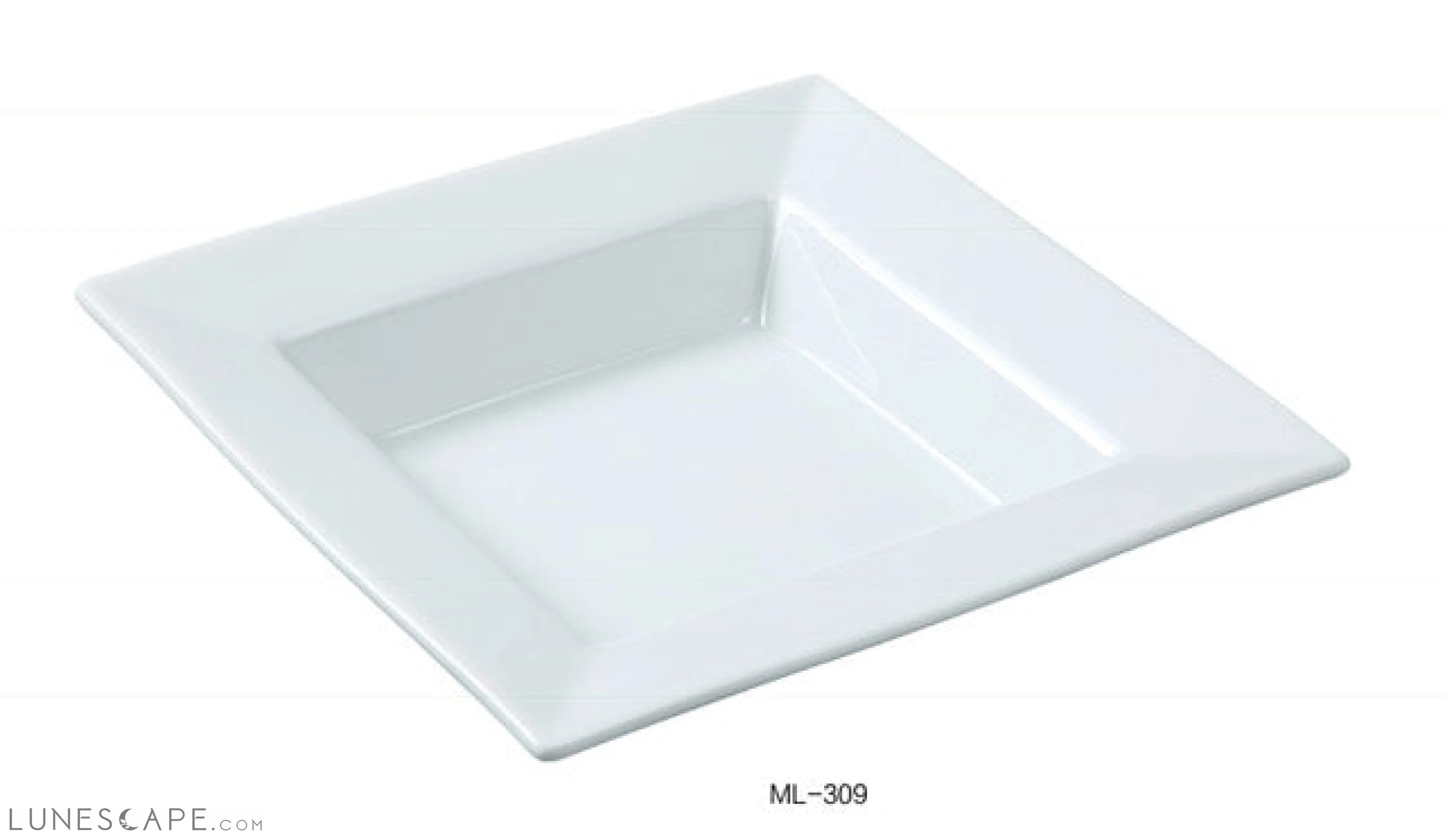 Square Shape Salad Plate LUNESCAPE