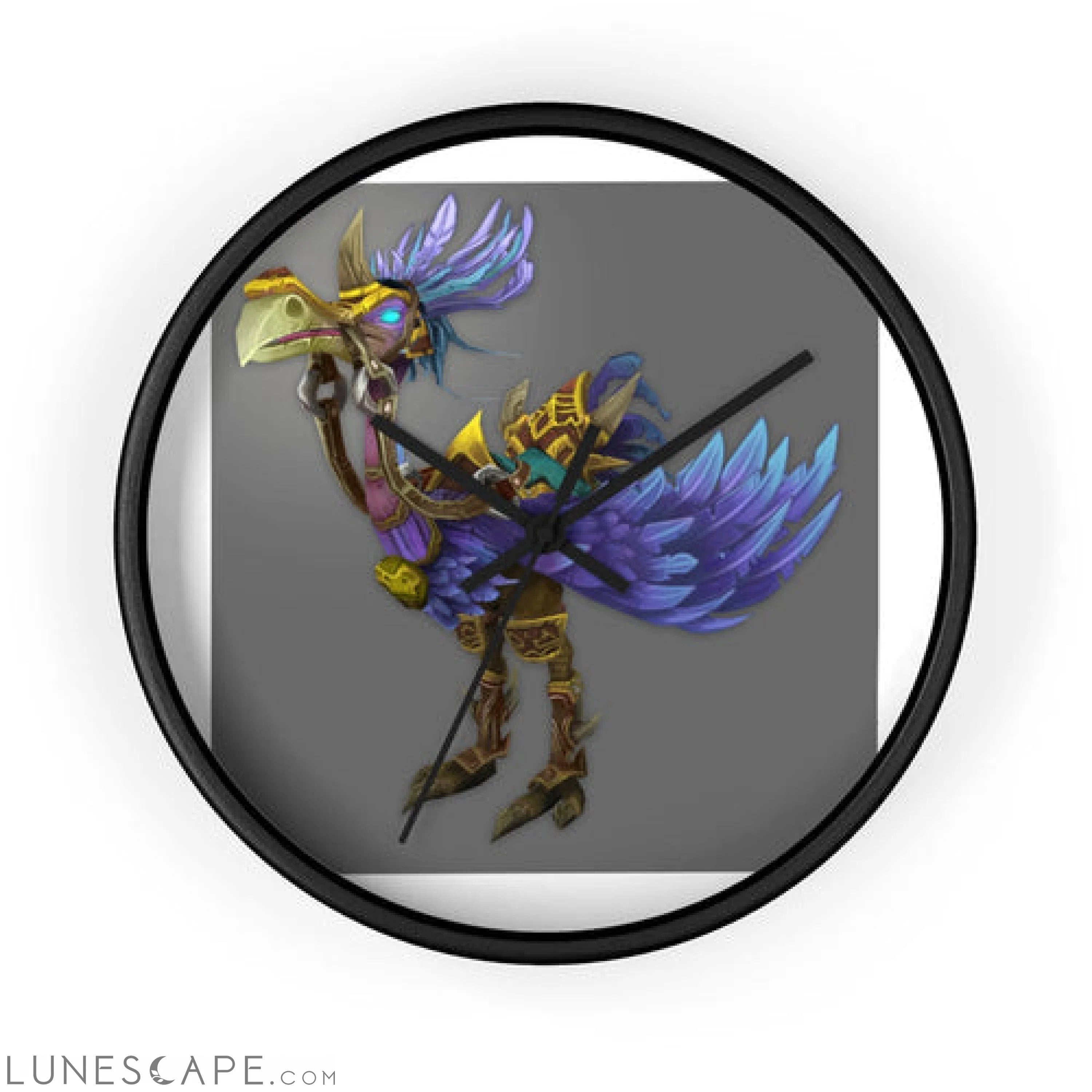 Squawkers the Ostrich Mount Wall clock LUNESCAPE