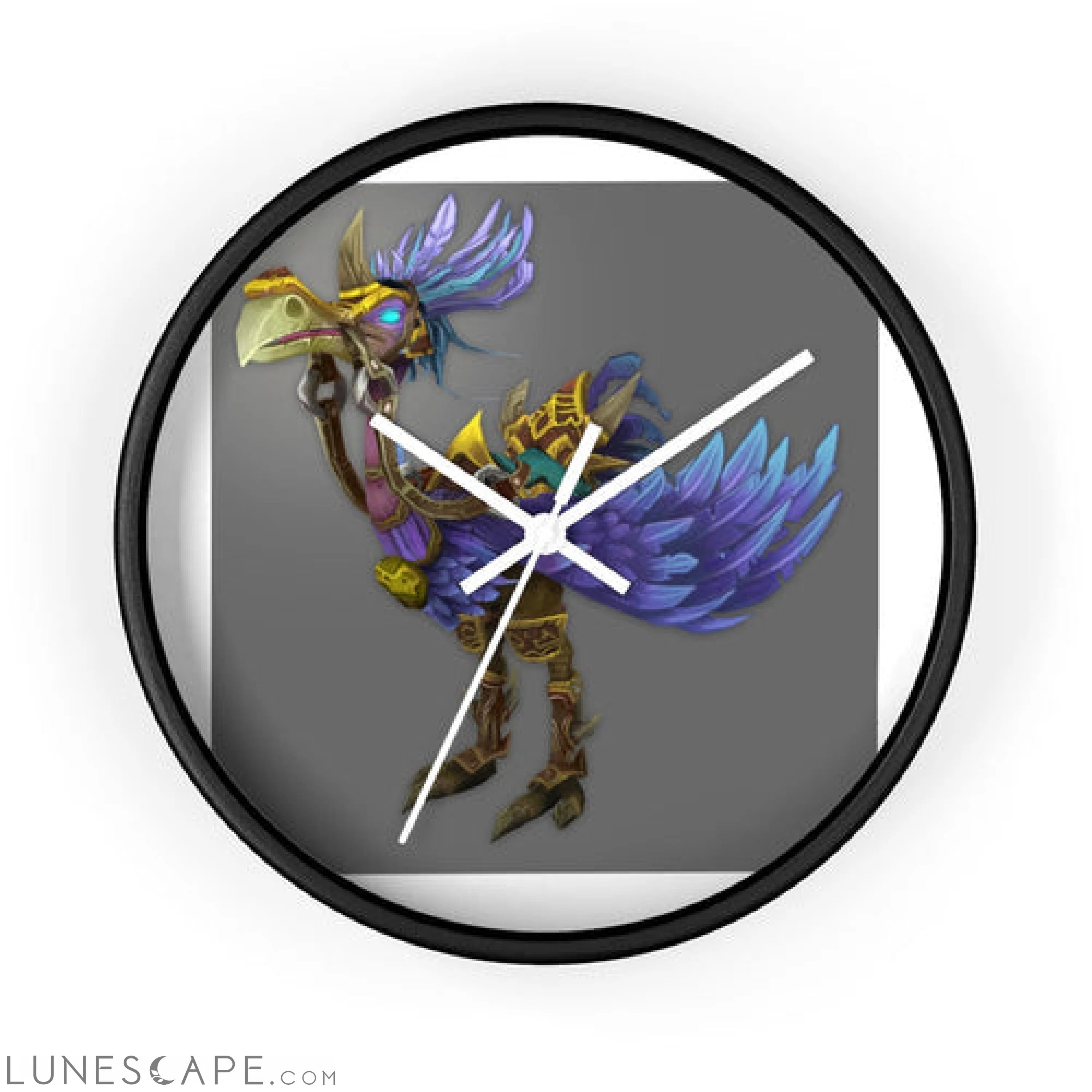 Squawkers the Ostrich Mount Wall clock LUNESCAPE