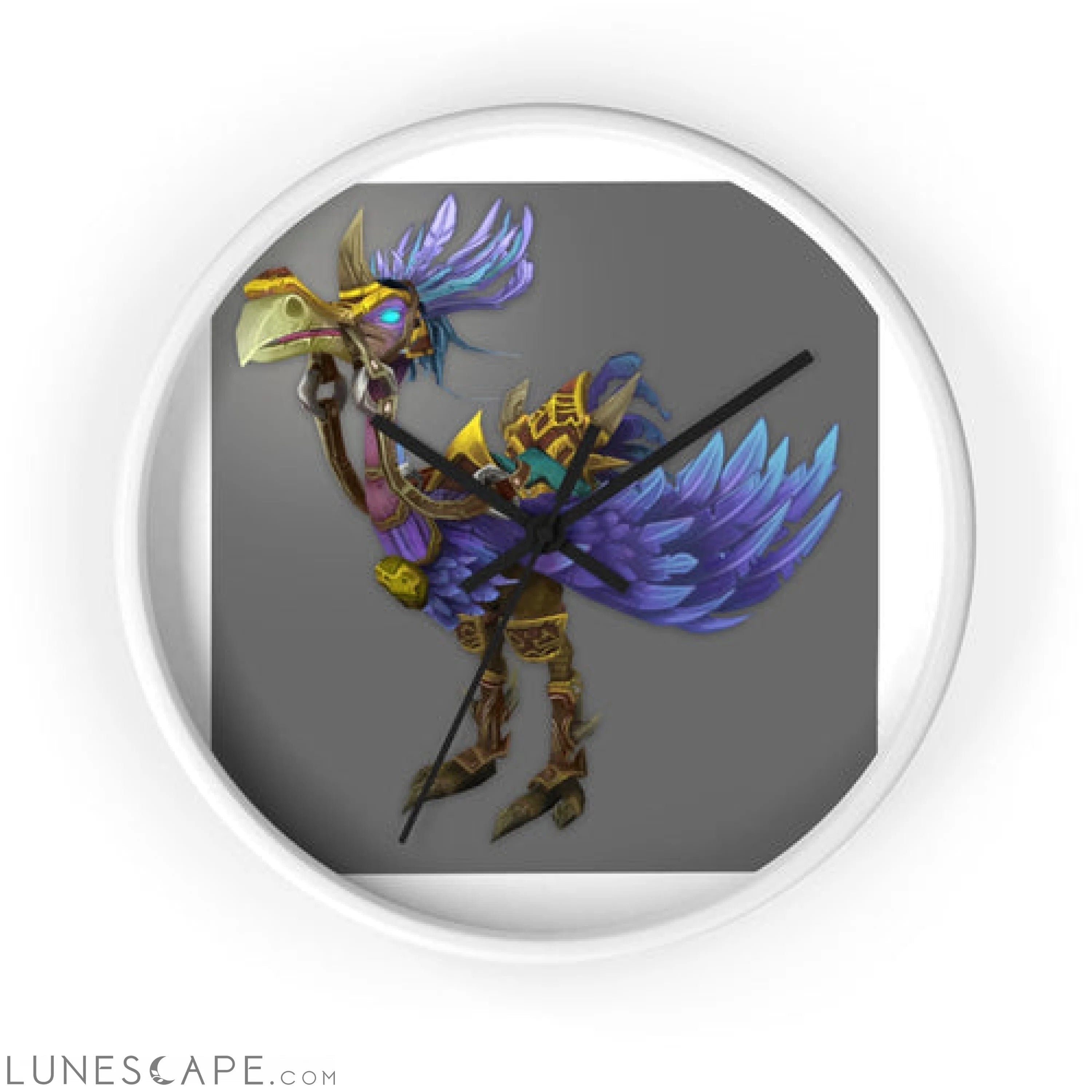 Squawkers the Ostrich Mount Wall clock LUNESCAPE