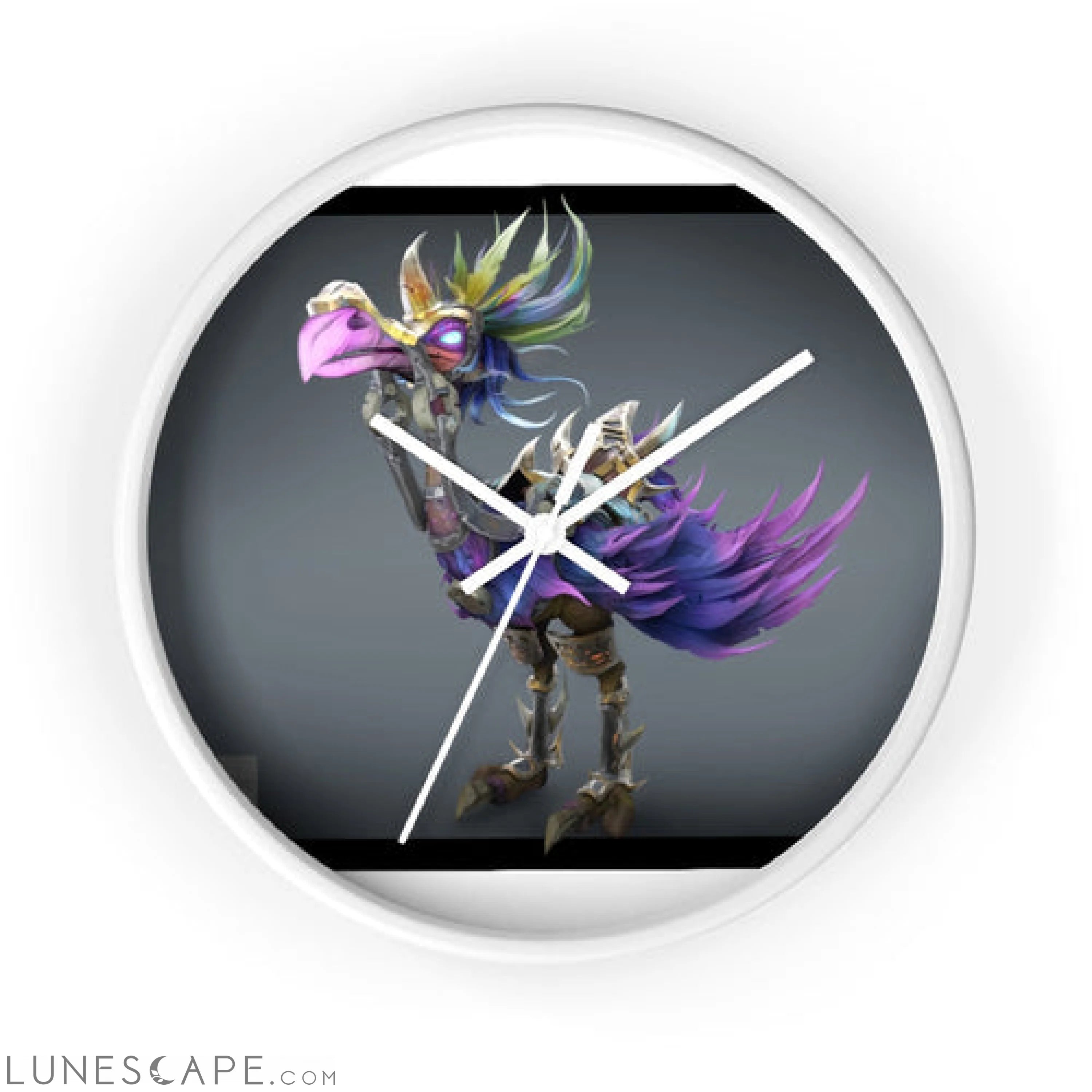 Squawkers the Ostrich Mount Wall clock LUNESCAPE