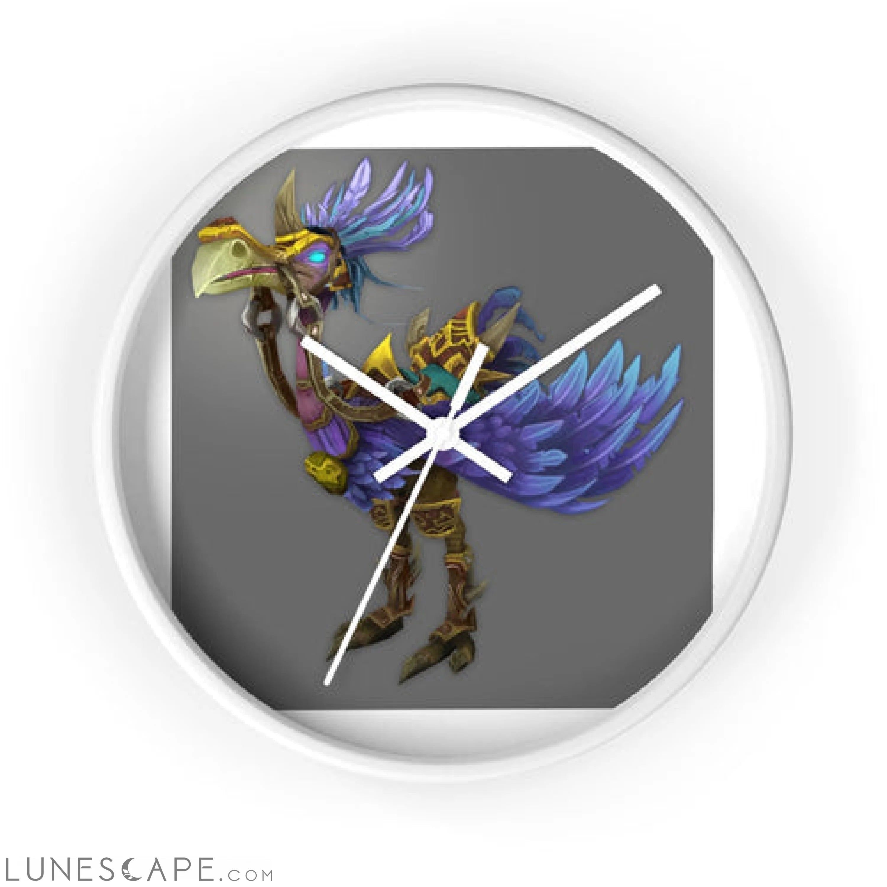 Squawkers the Ostrich Mount Wall clock LUNESCAPE