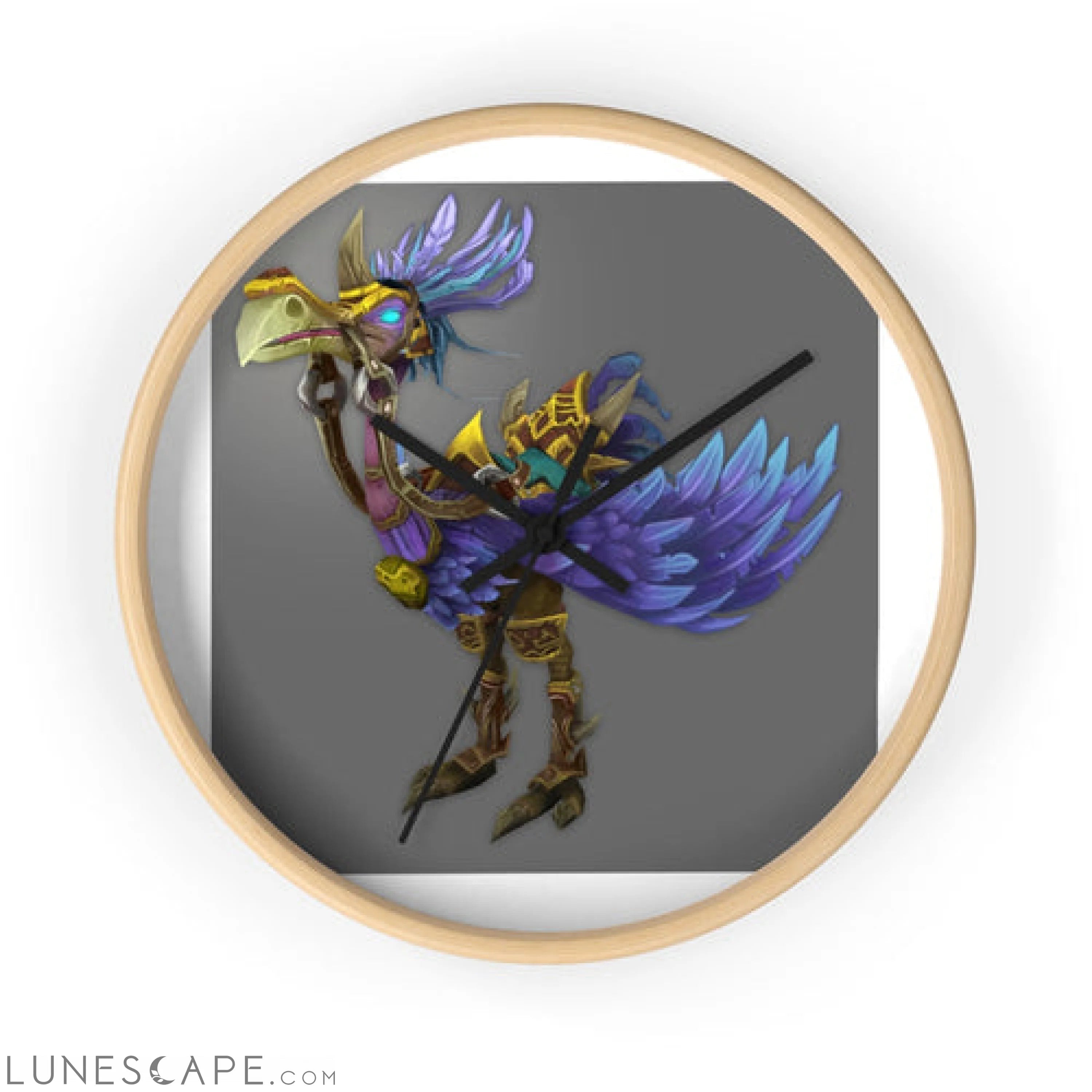 Squawkers the Ostrich Mount Wall clock LUNESCAPE
