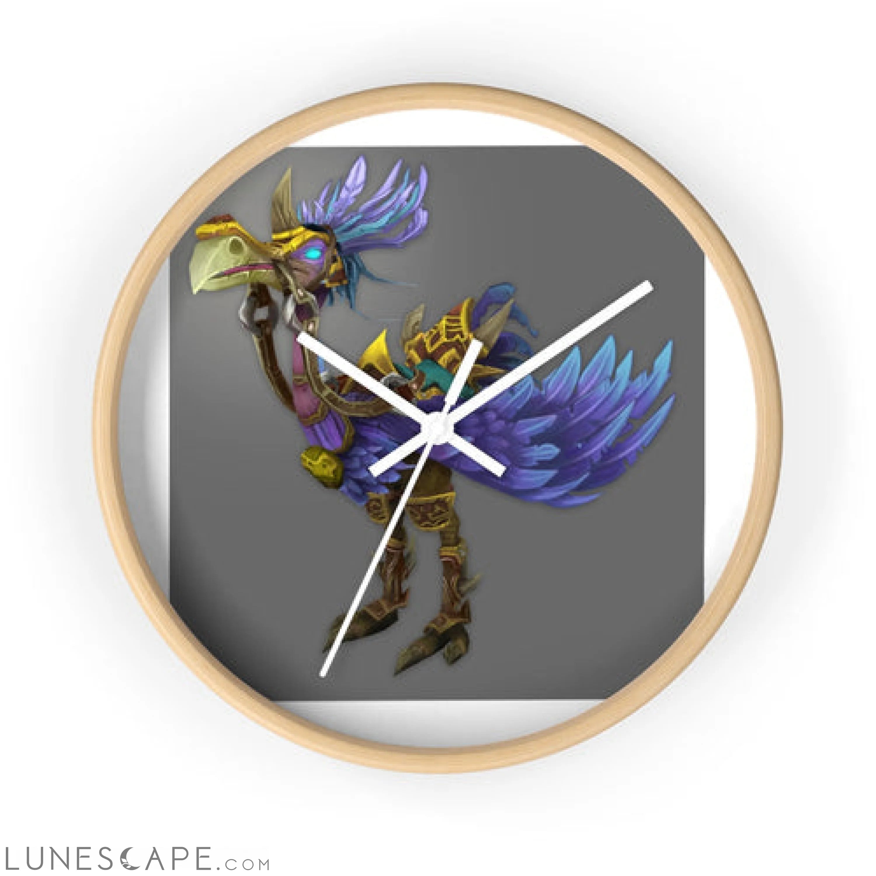 Squawkers the Ostrich Mount Wall clock LUNESCAPE