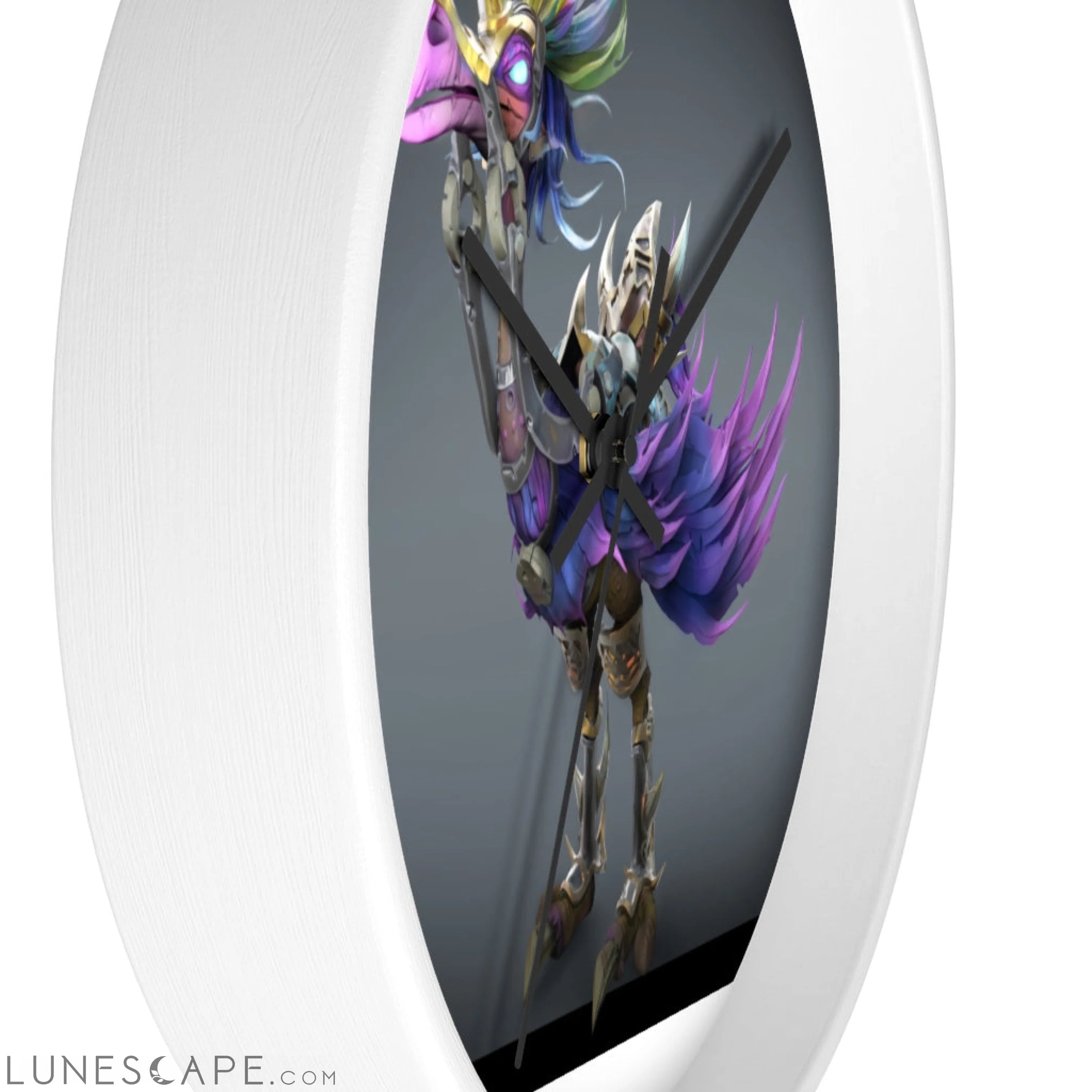 Squawkers the Ostrich Mount Wall clock LUNESCAPE