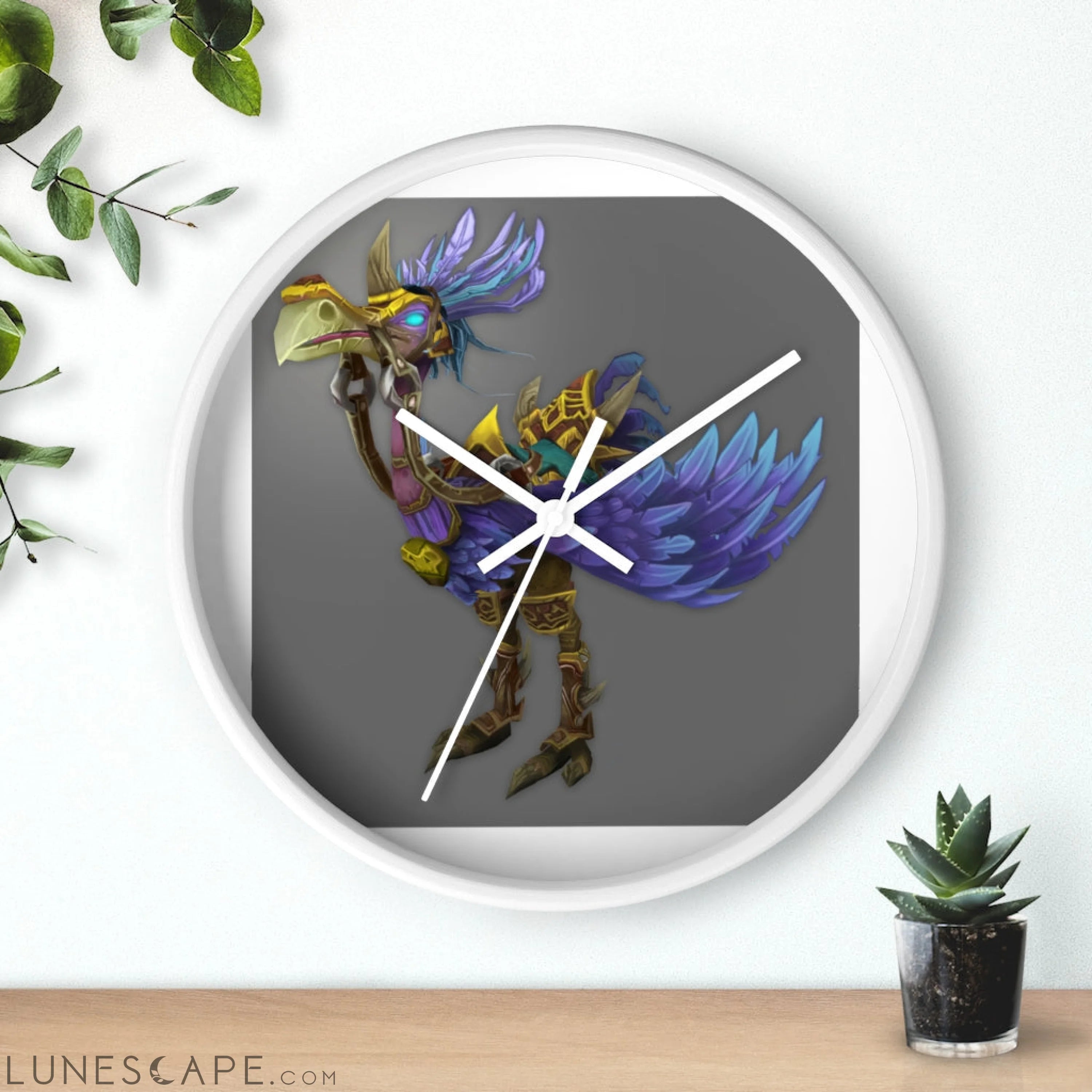 Squawkers the Ostrich Mount Wall clock LUNESCAPE