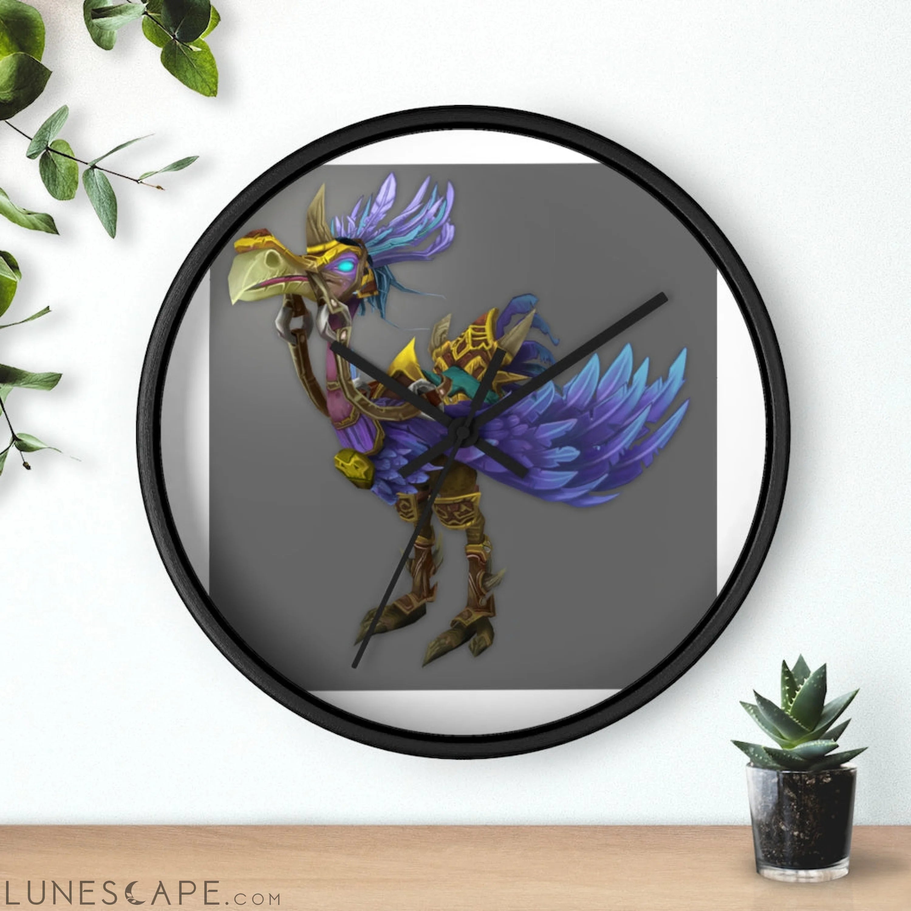 Squawkers the Ostrich Mount Wall clock LUNESCAPE