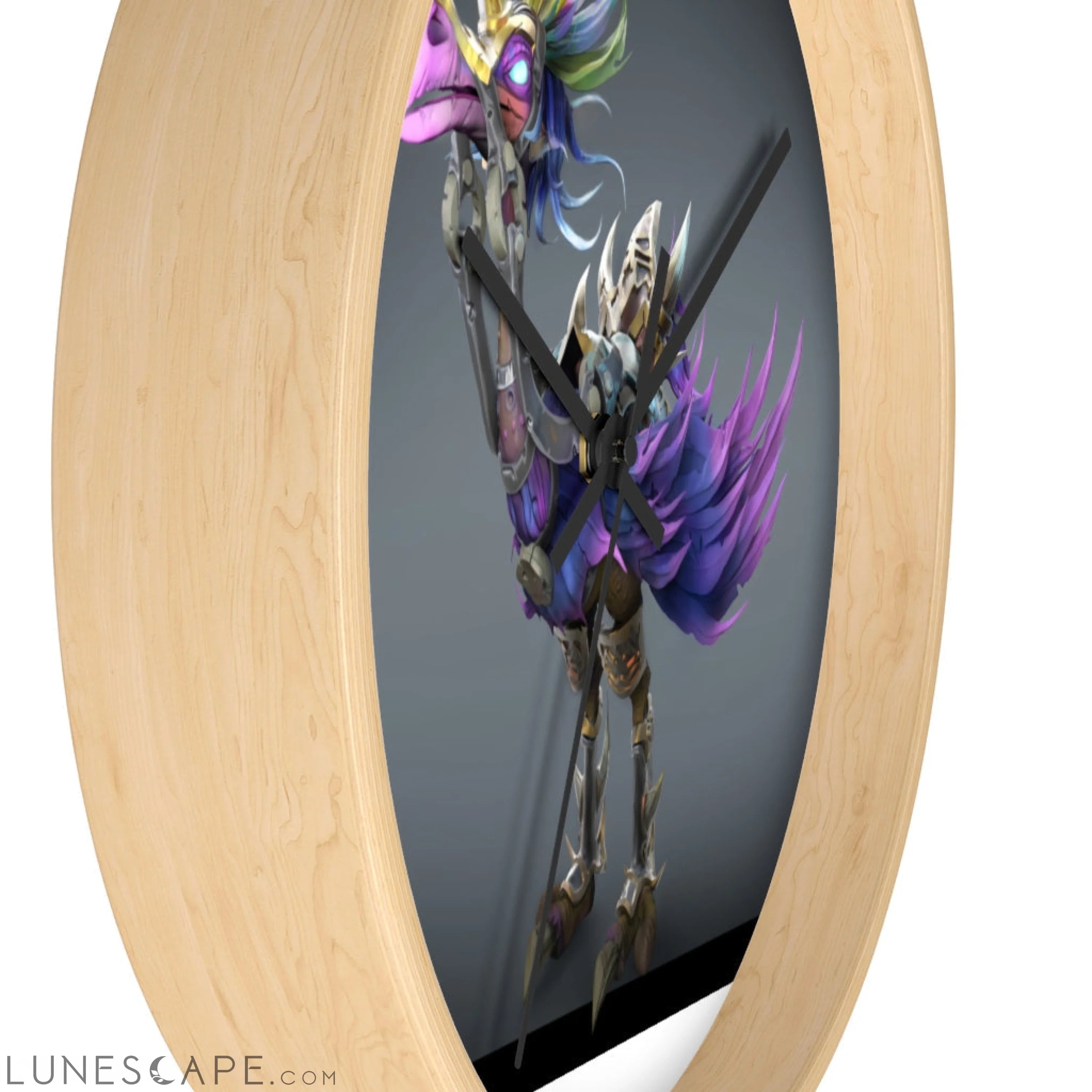 Squawkers the Ostrich Mount Wall clock LUNESCAPE