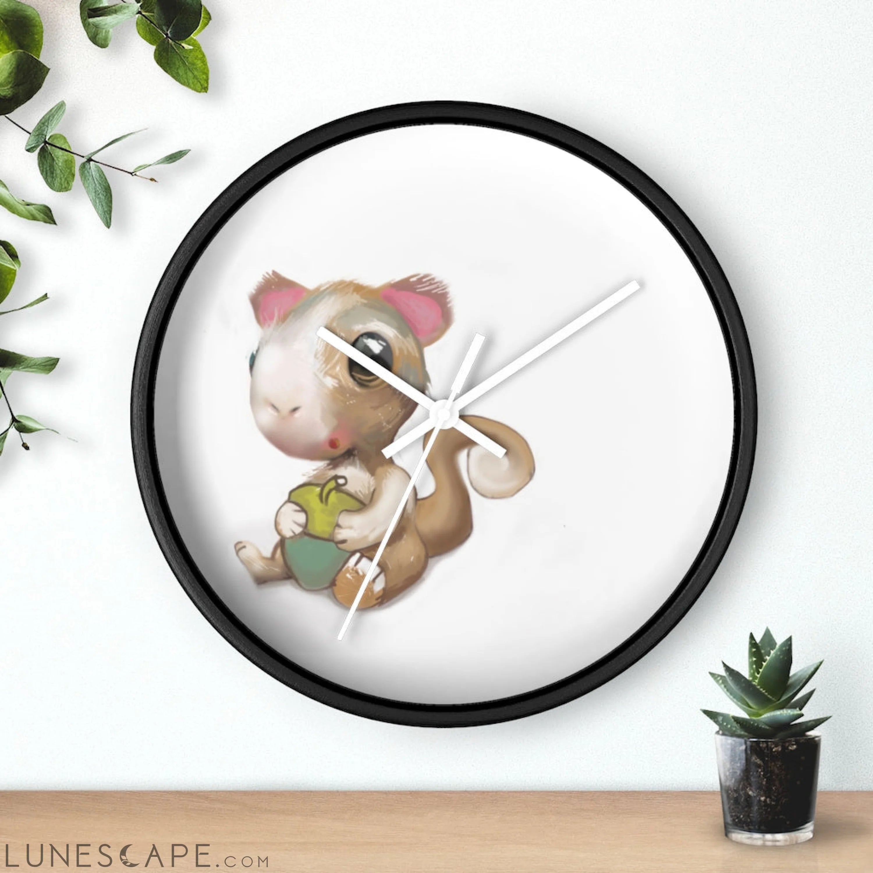 Squirrel Wall clock LUNESCAPE