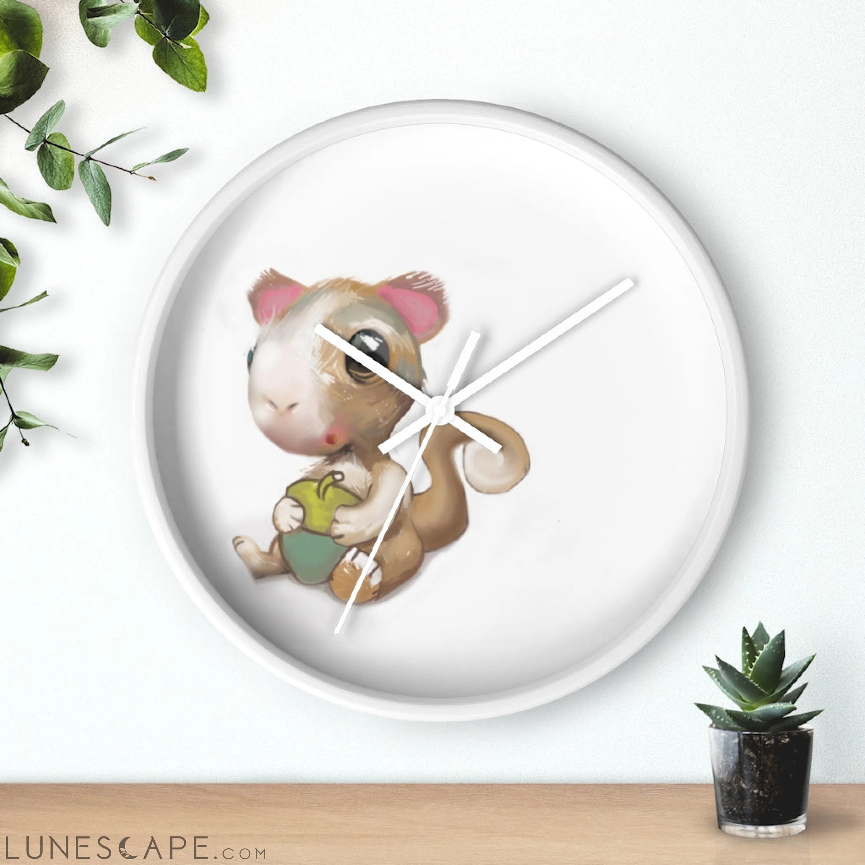 Squirrel Wall clock LUNESCAPE