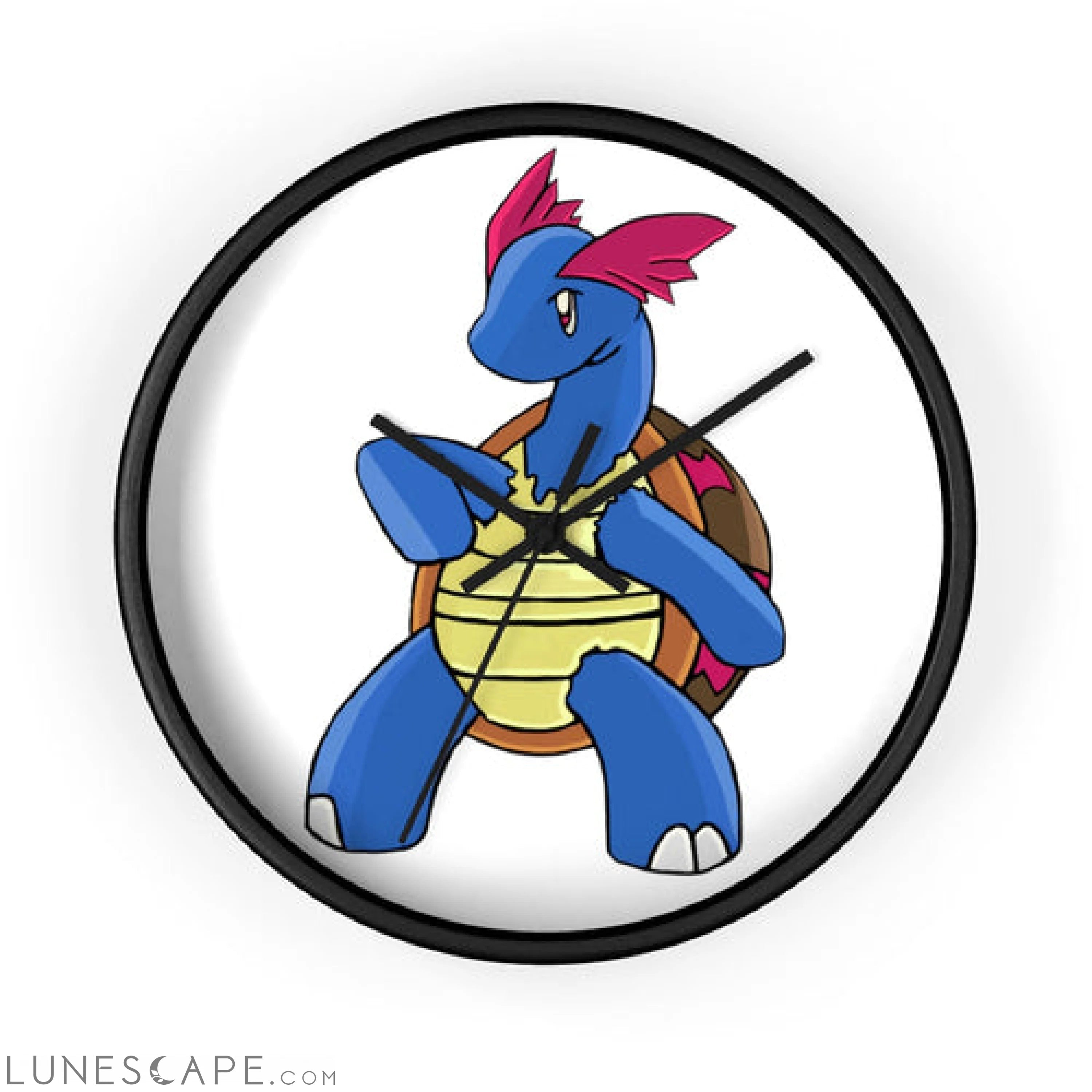 Squirtila Wall clock LUNESCAPE