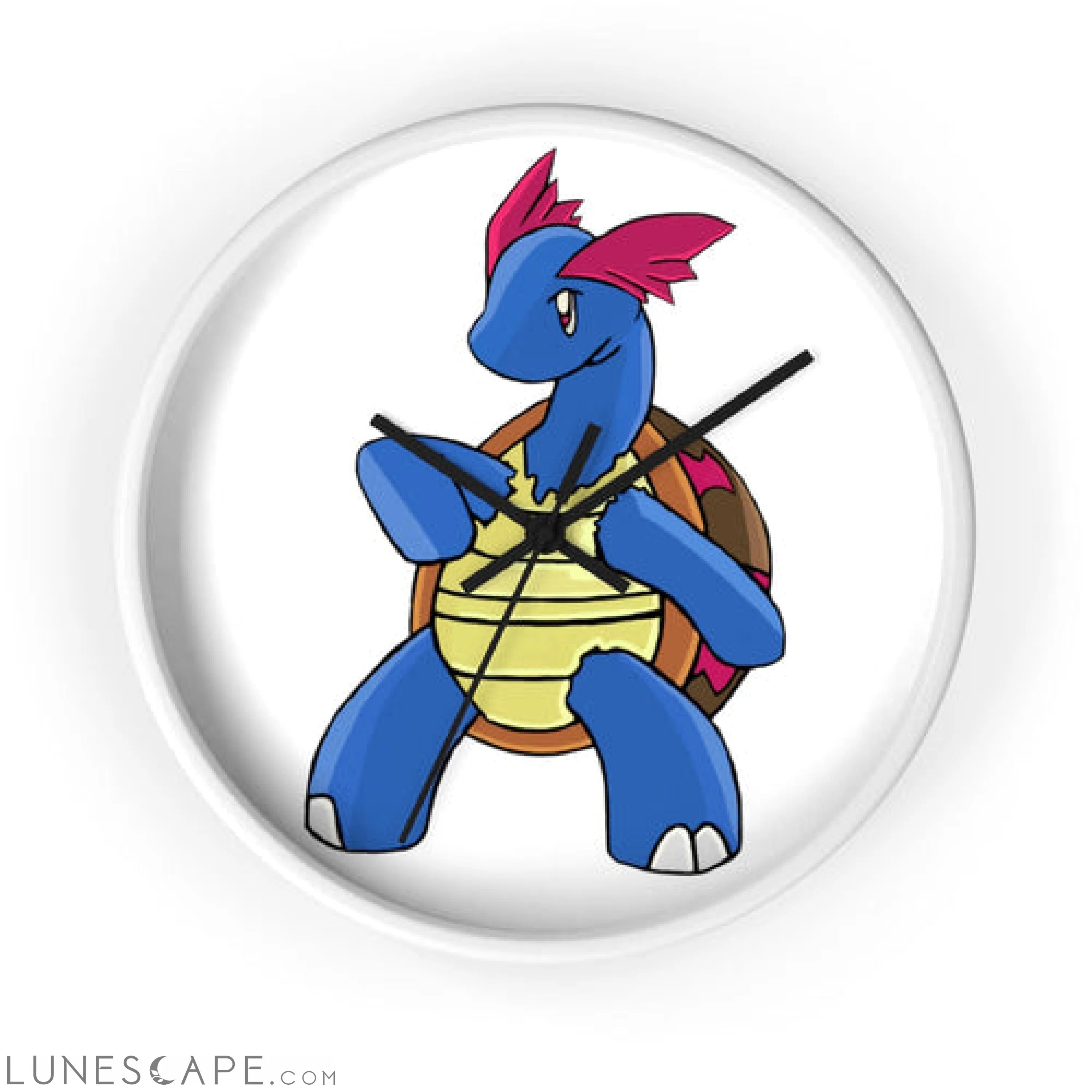 Squirtila Wall clock LUNESCAPE